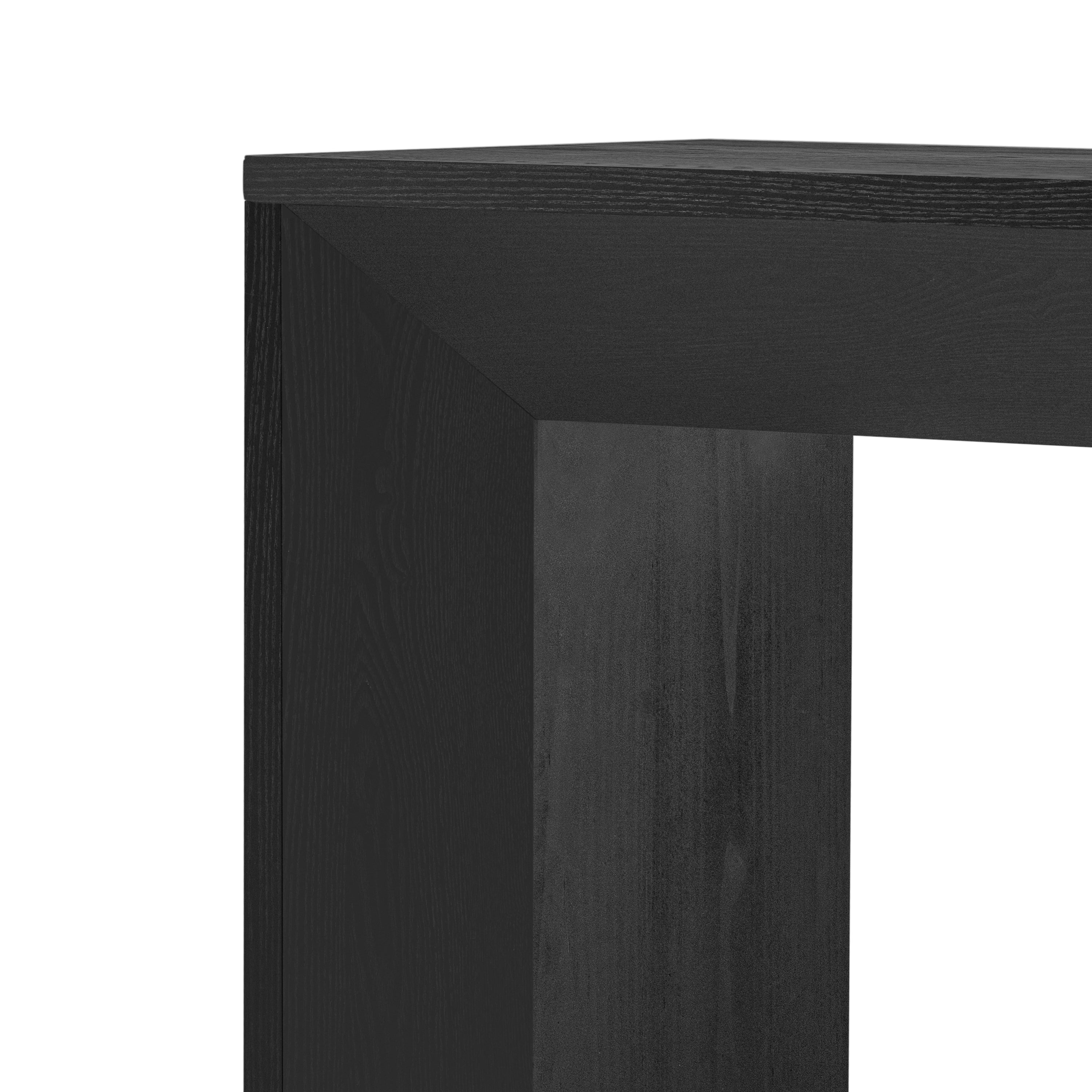 Minimalist Rustic Rectangular Waterfall Console Table