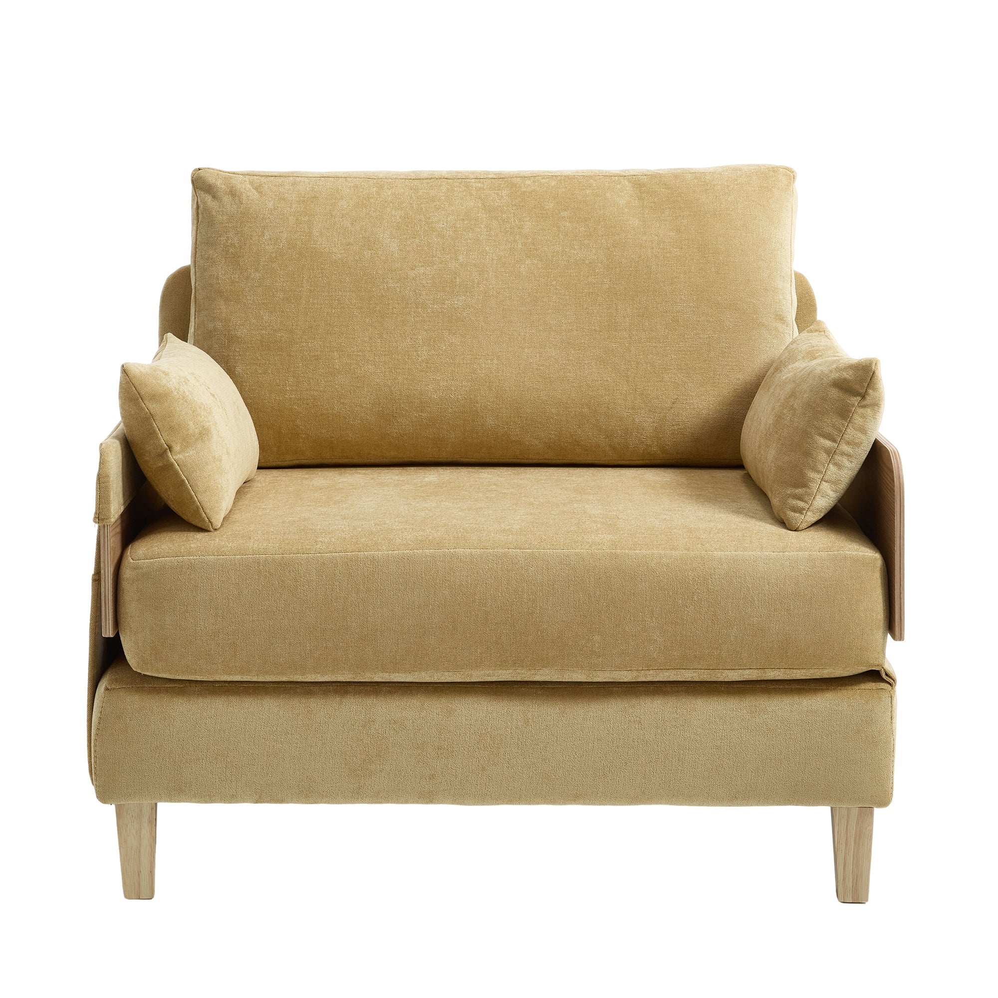 Mid-Century Modern Chenille Foldable Sofa Bed Recliner