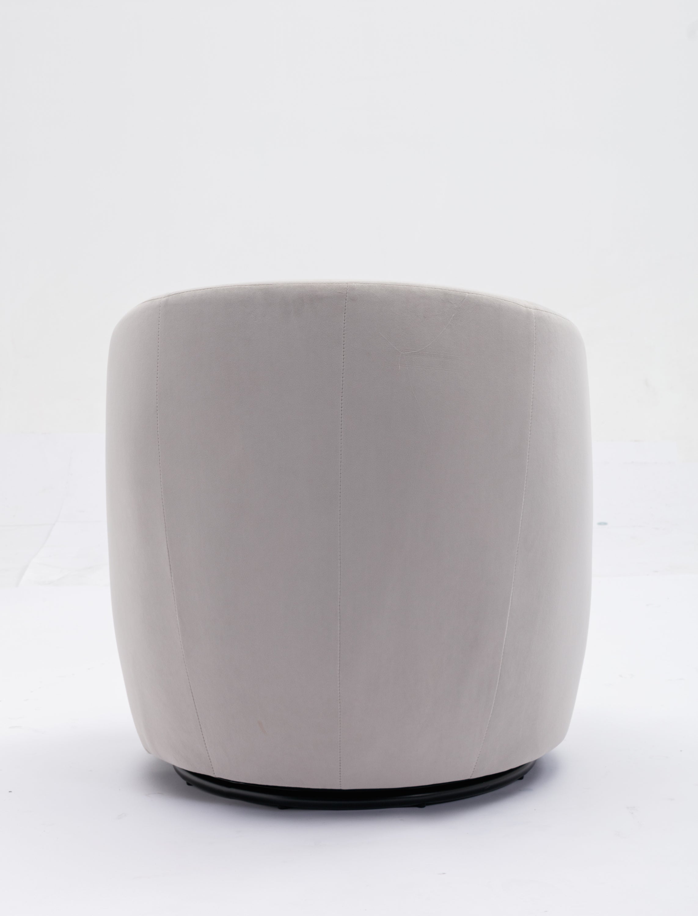 Velvet Fabric Swivel Barrel Accent Chair
