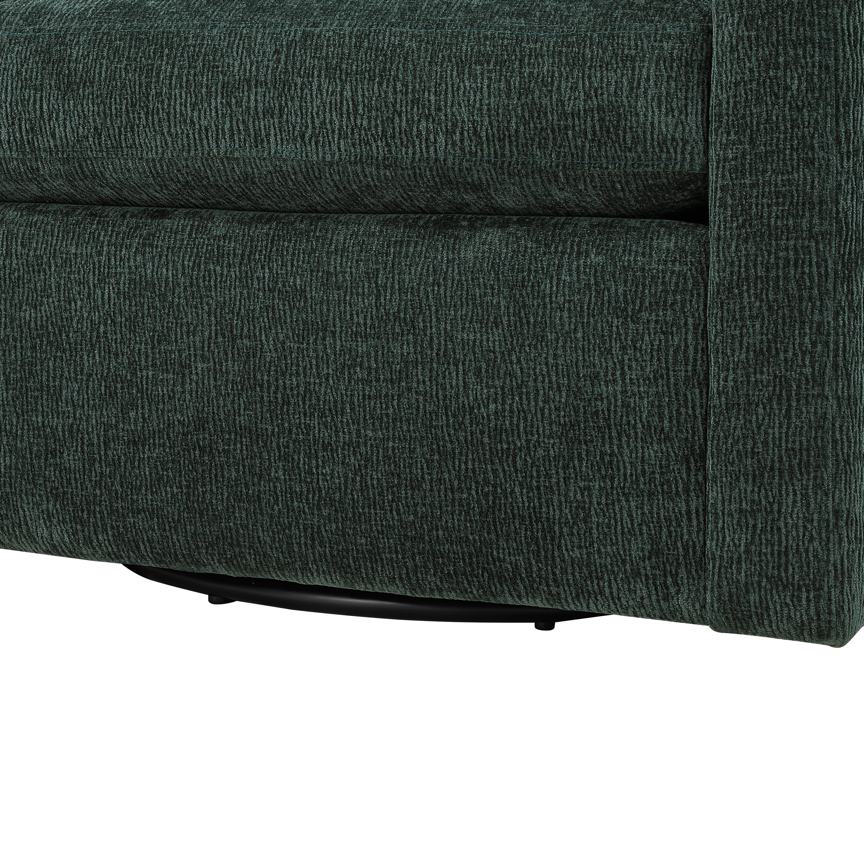 Sutton Light Grey Performance Fabric Swivel Barrel Chair