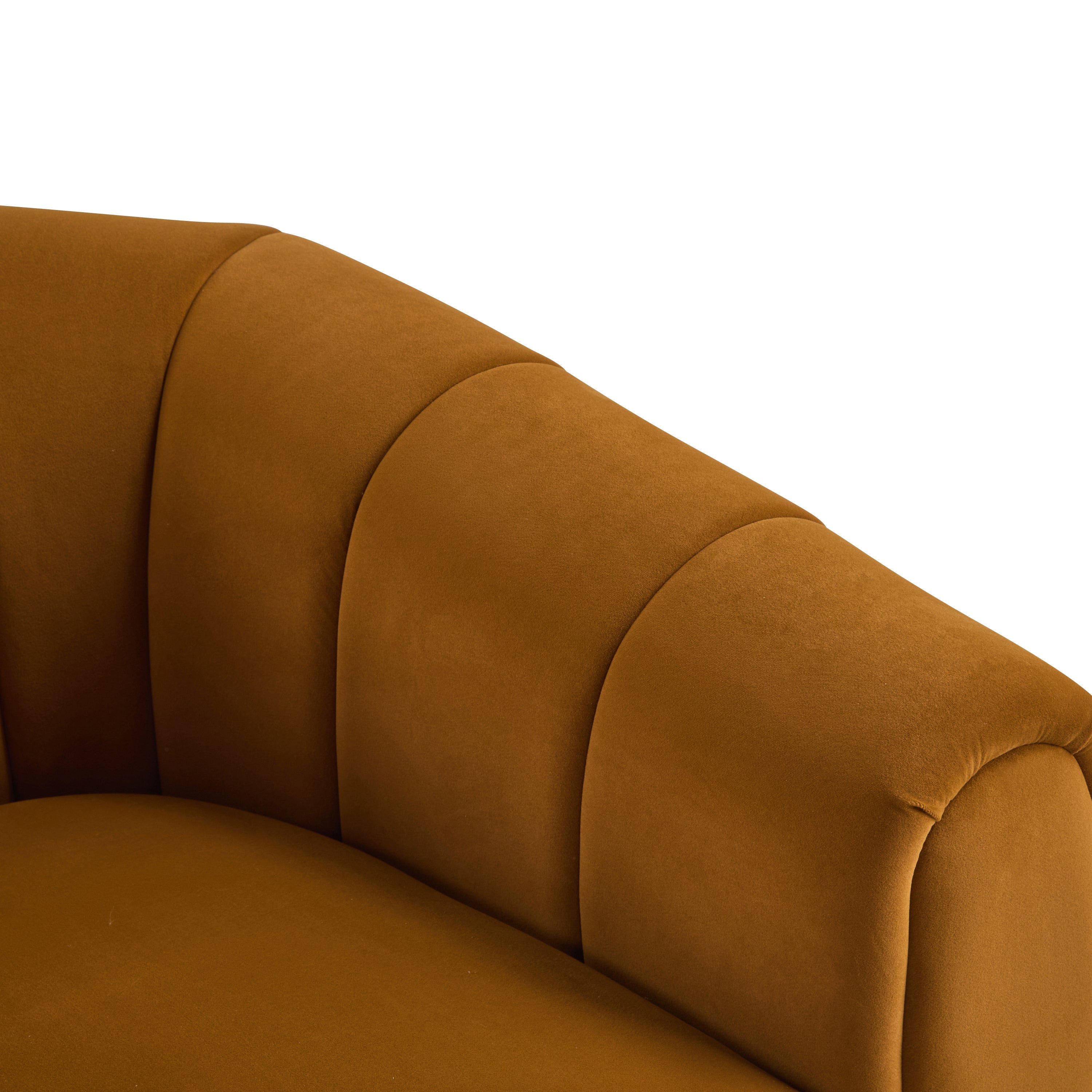 Modern Swivel Club Chair with Premium Velvet
