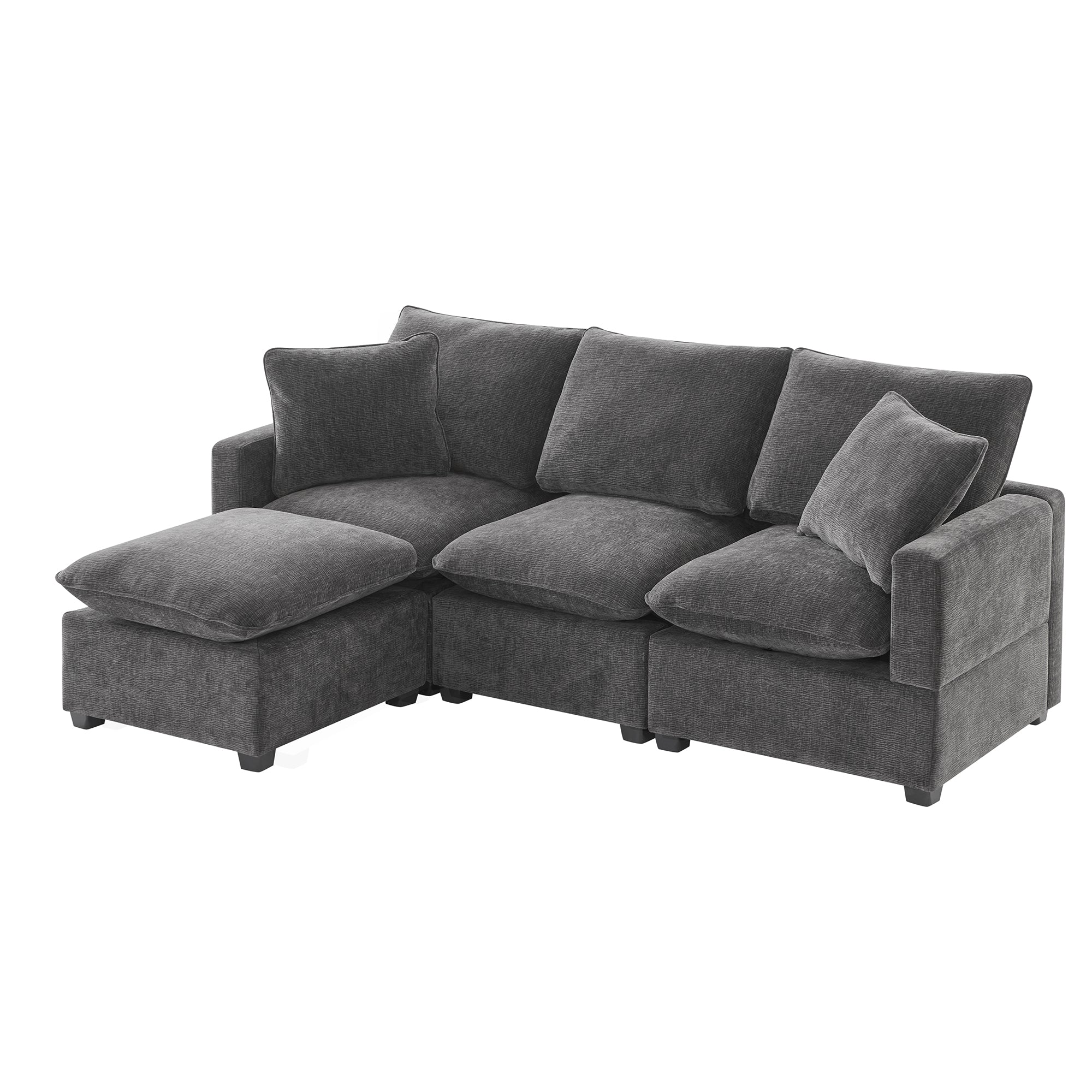 Chenille Modular L-Shape Sofa