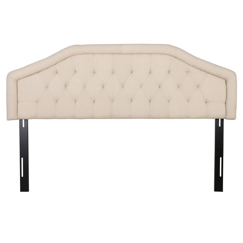 Tufted Upholstered Adjustable Height Headboard