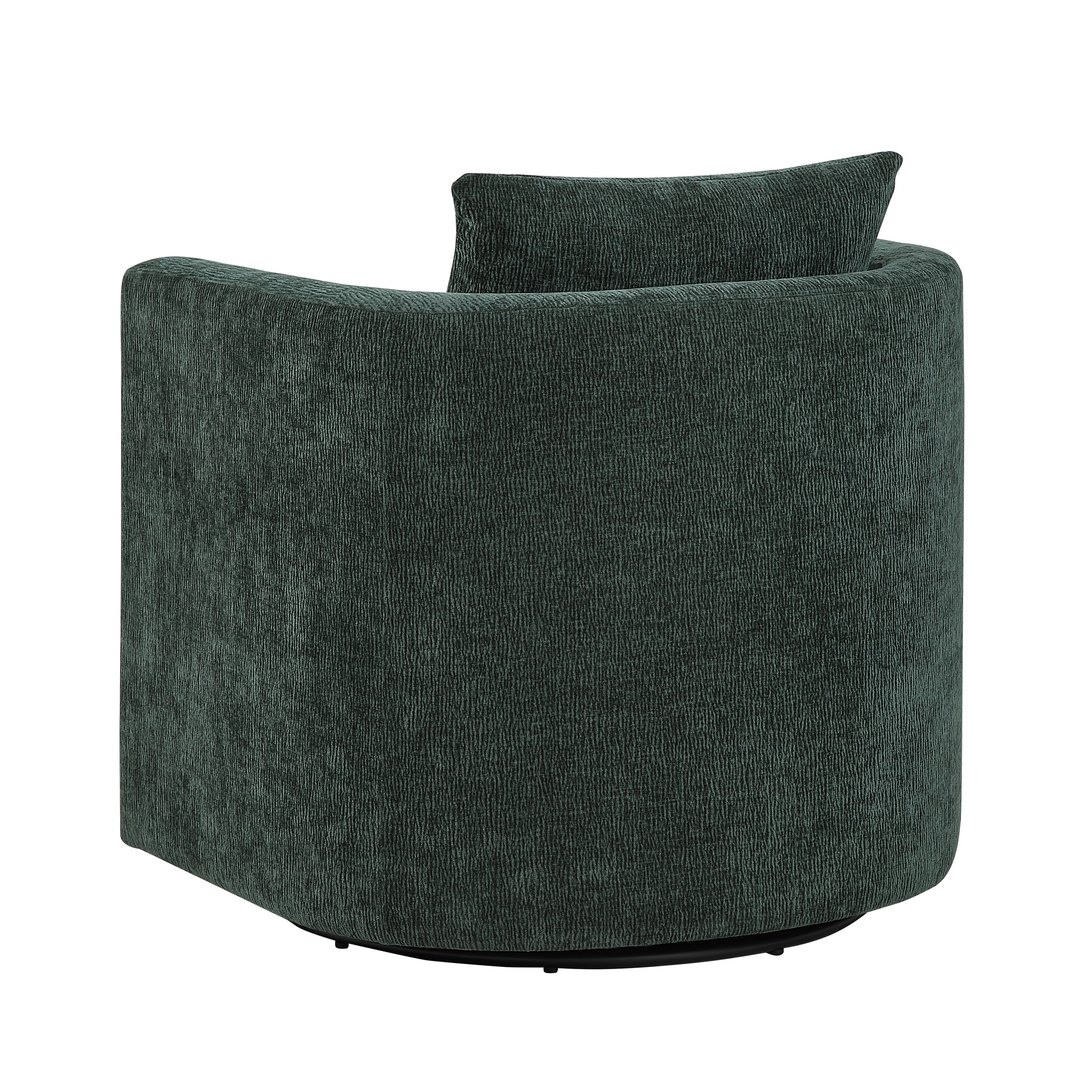 Sutton Light Grey Performance Fabric Swivel Barrel Chair