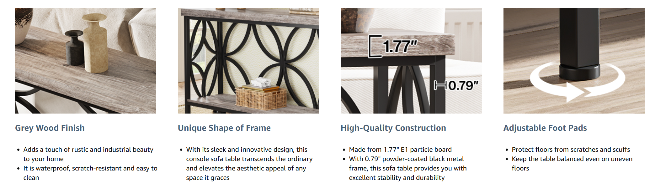 Stonebridge Industrial Console Table