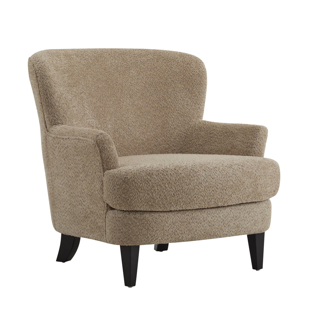 Gerald Boucle Upholstered Club Chair and Ottoman Set