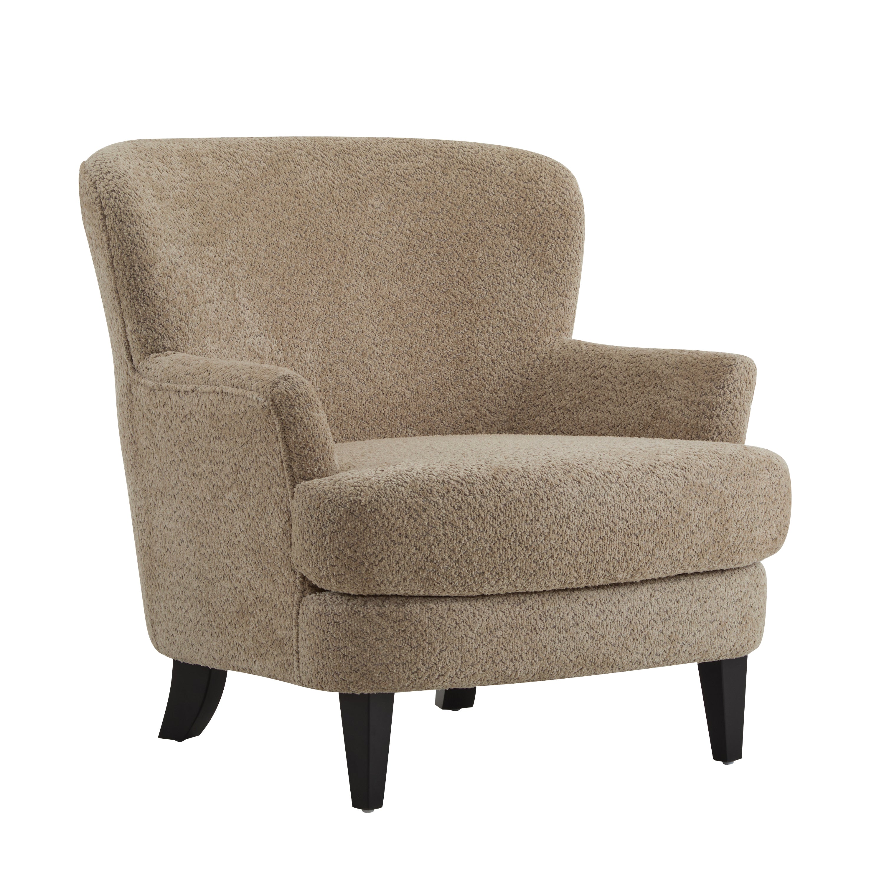 Gerald Boucle Upholstered Club Chair and Ottoman Set