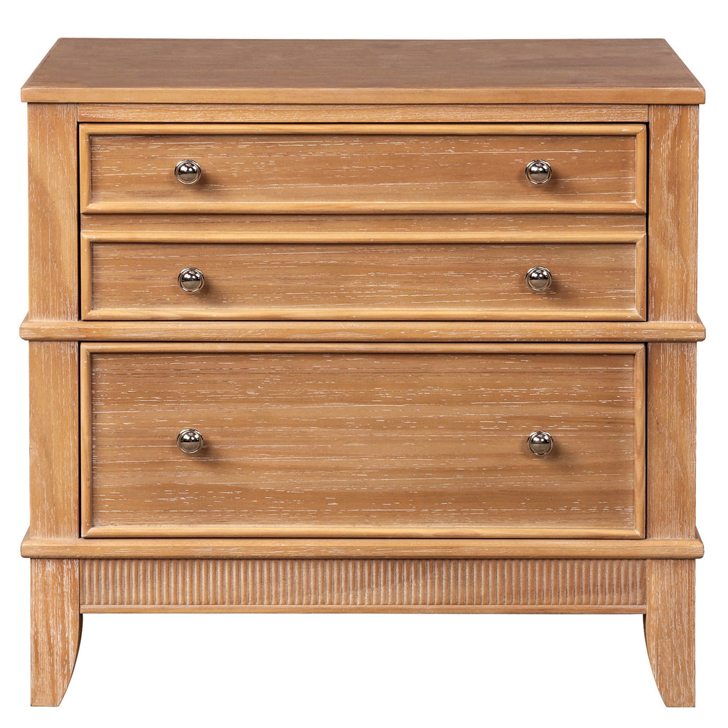 Hazel 3-Drawer Side Table, Set of 2