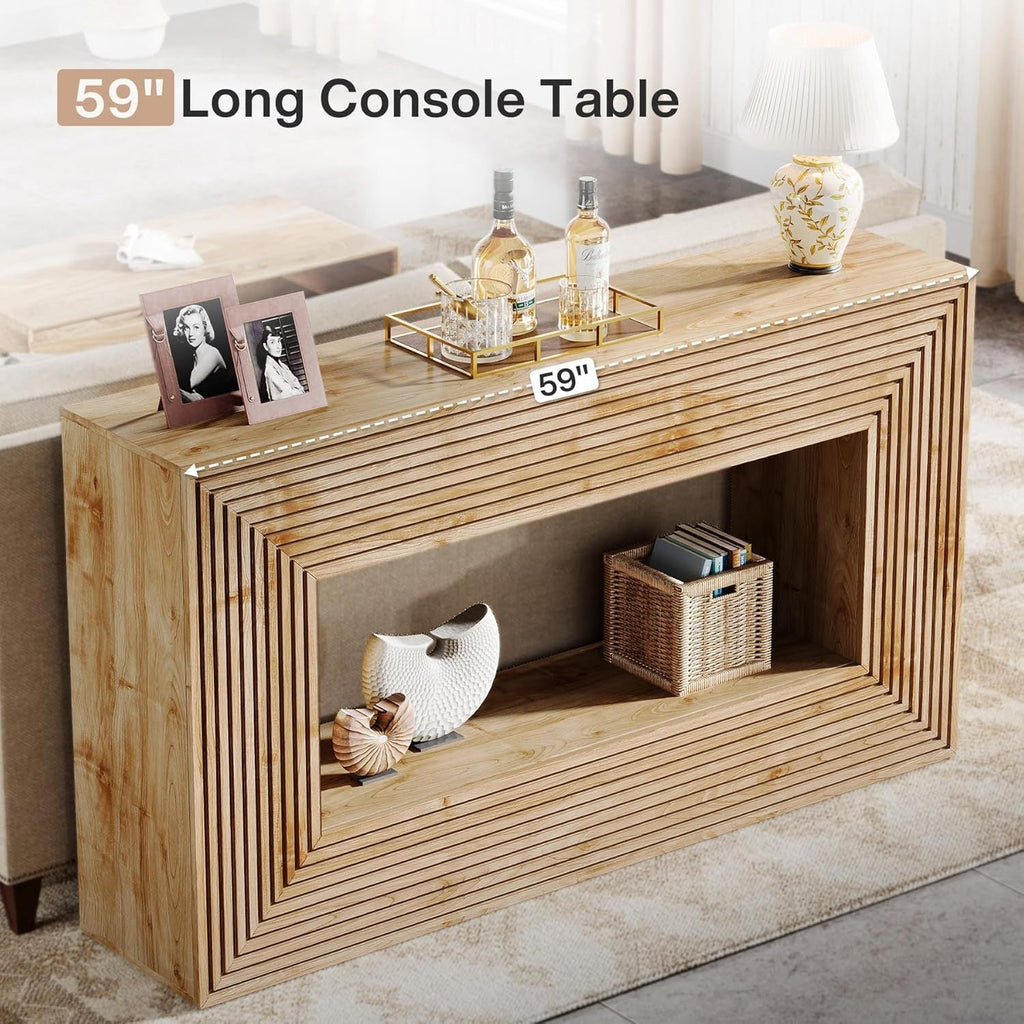 Bristow Fluted Console Entryway Table