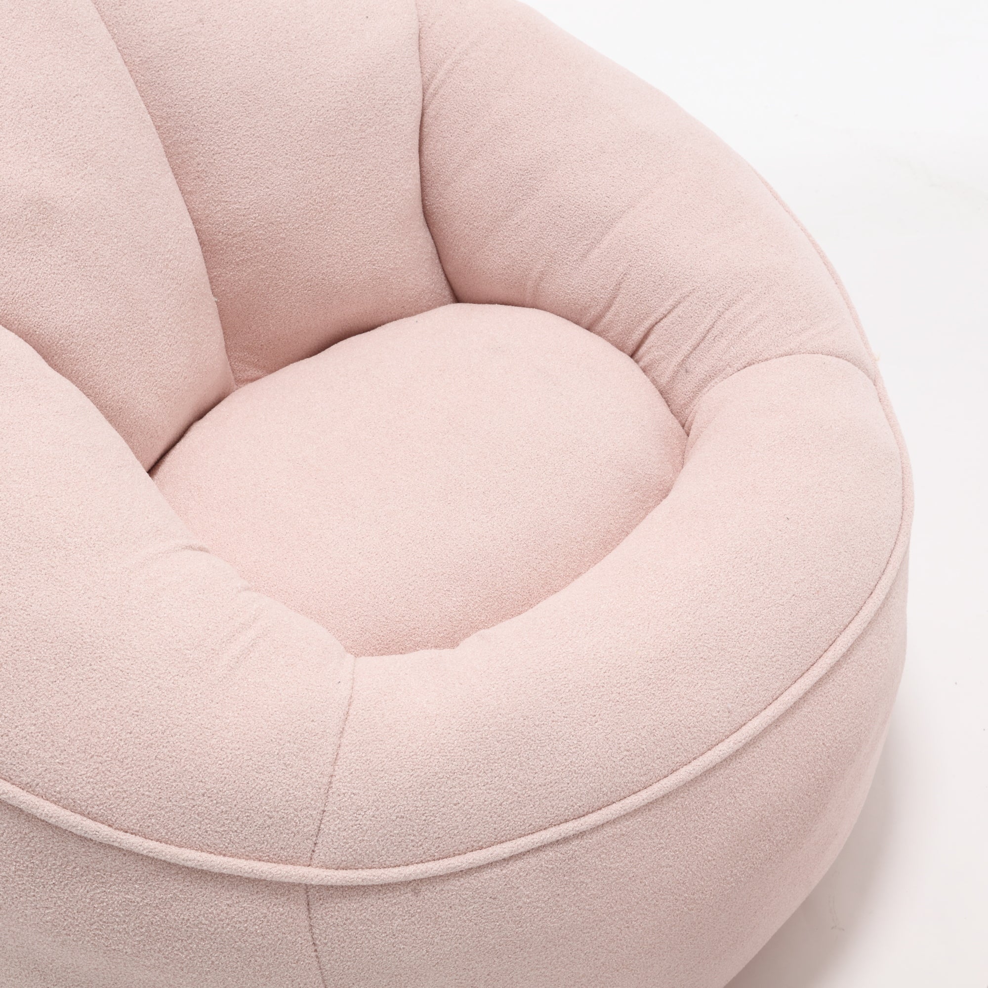 Bean Bag Sofa Chair with High-Pressure Foam and Footrest