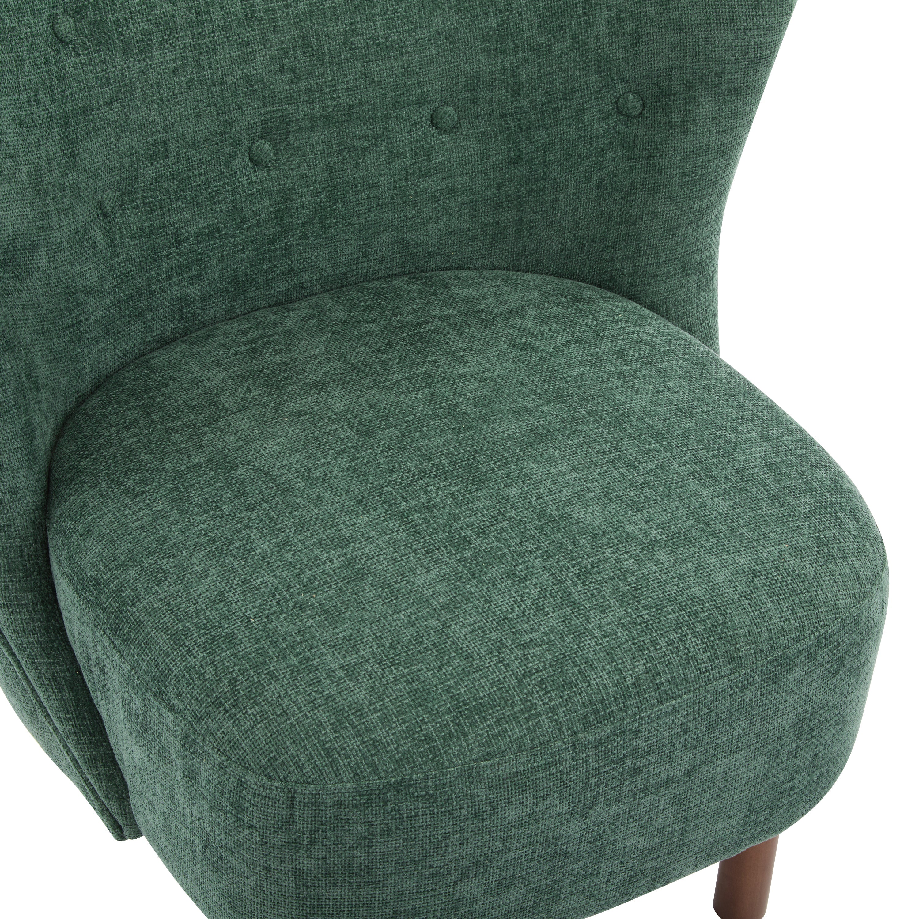 Bella Upholstered Wingback Armless Accent Chair