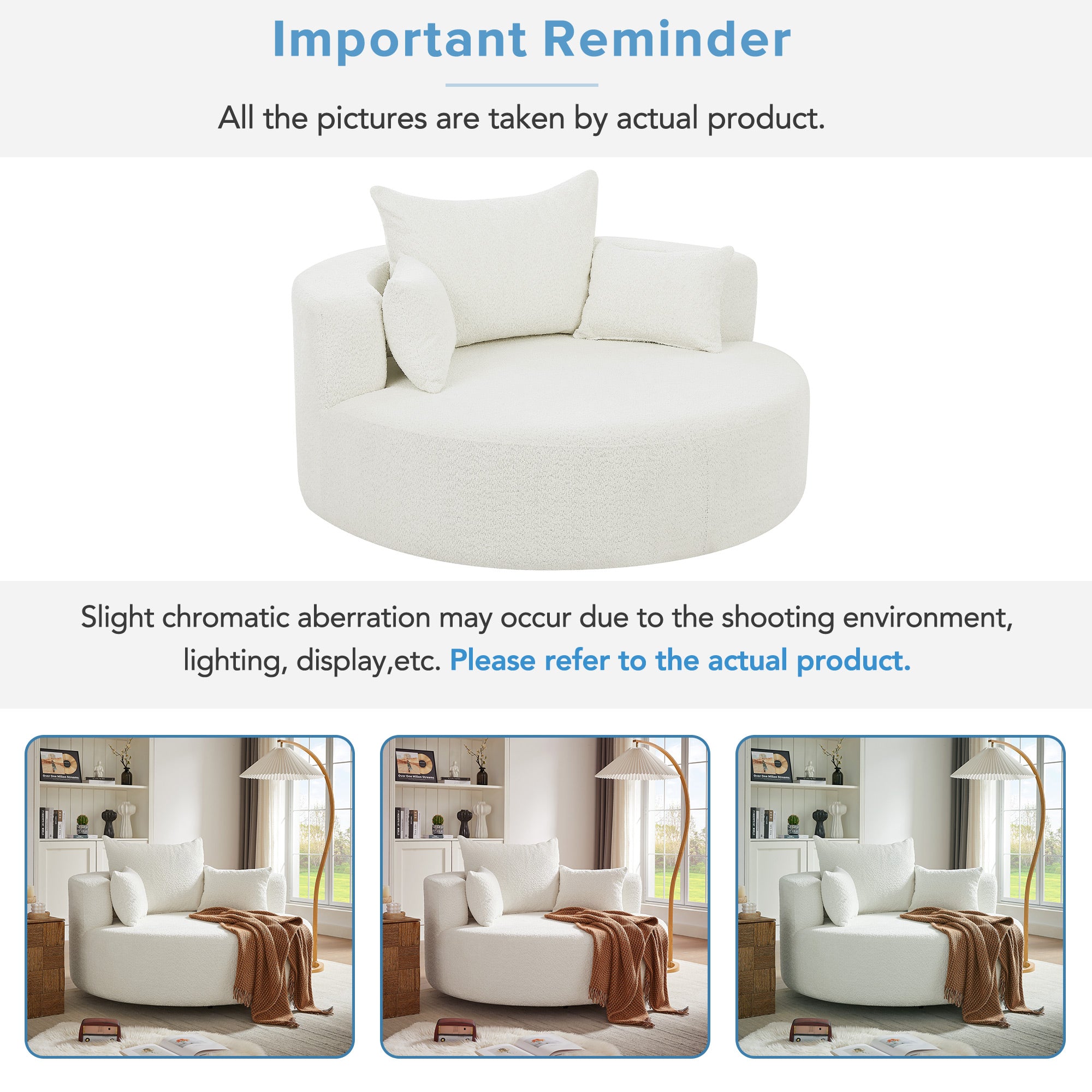 Crossley Oversized Swivel Barrel Accent Chair