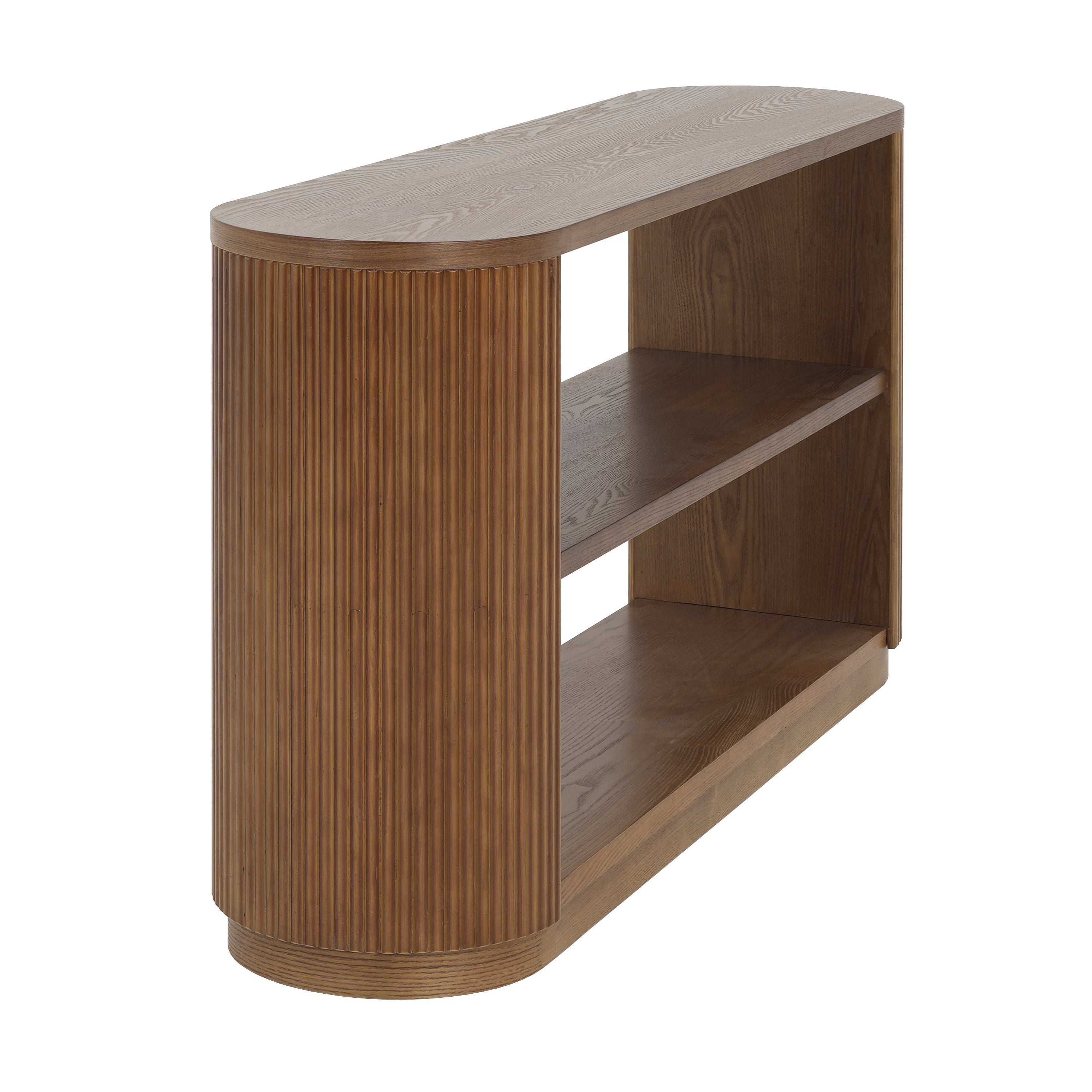 Modern Entryway Console Table with Open Shelf