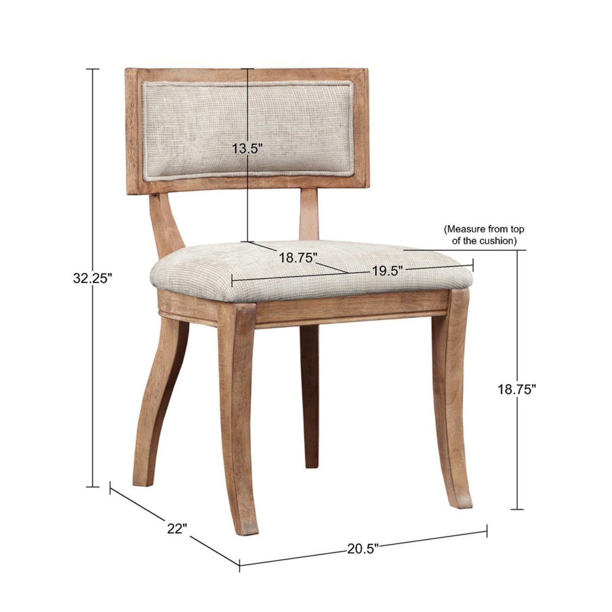 Meadowford Dining Chair with Curved Back, Set of 2