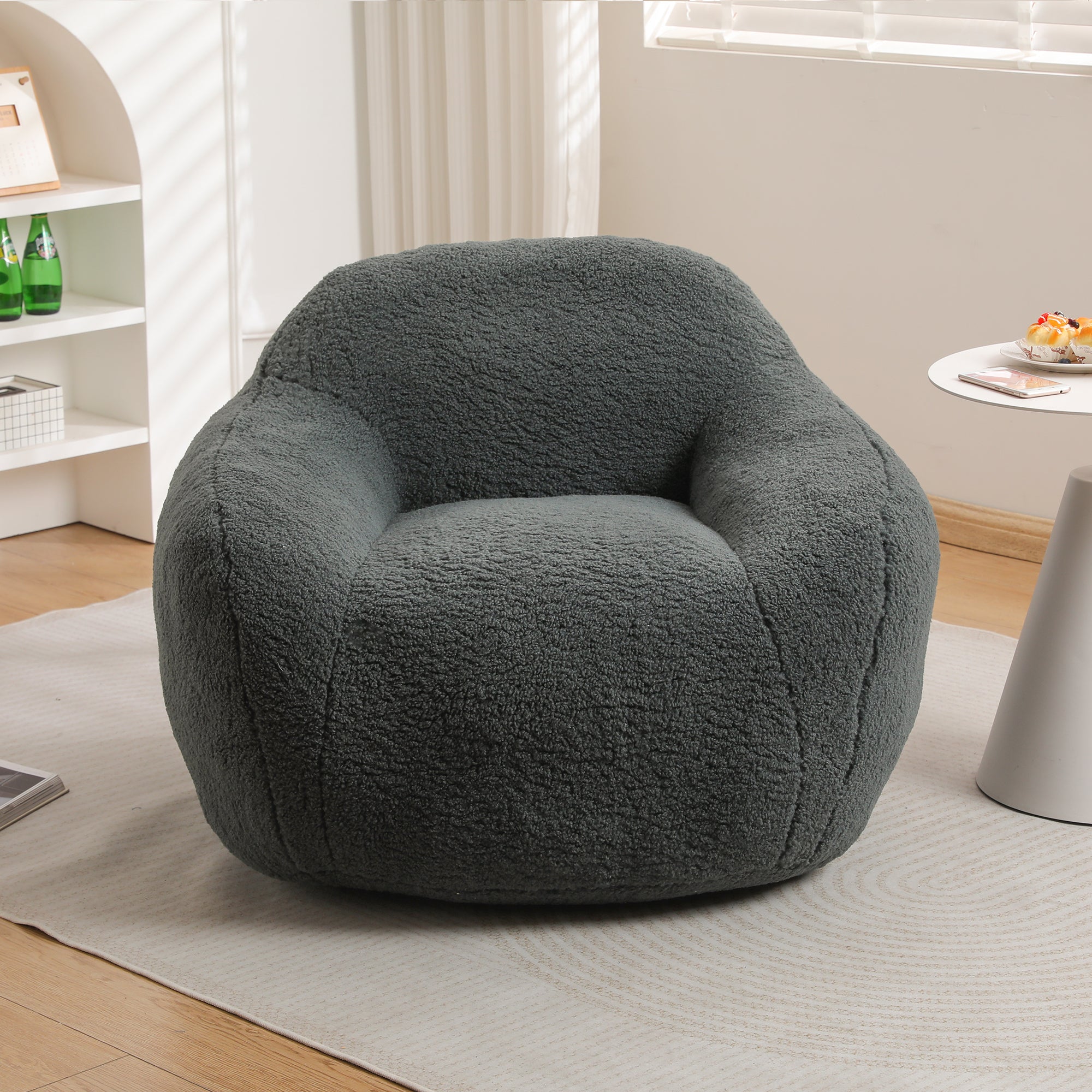 Oversized Teddy Memory Foam Bean Bag Chair