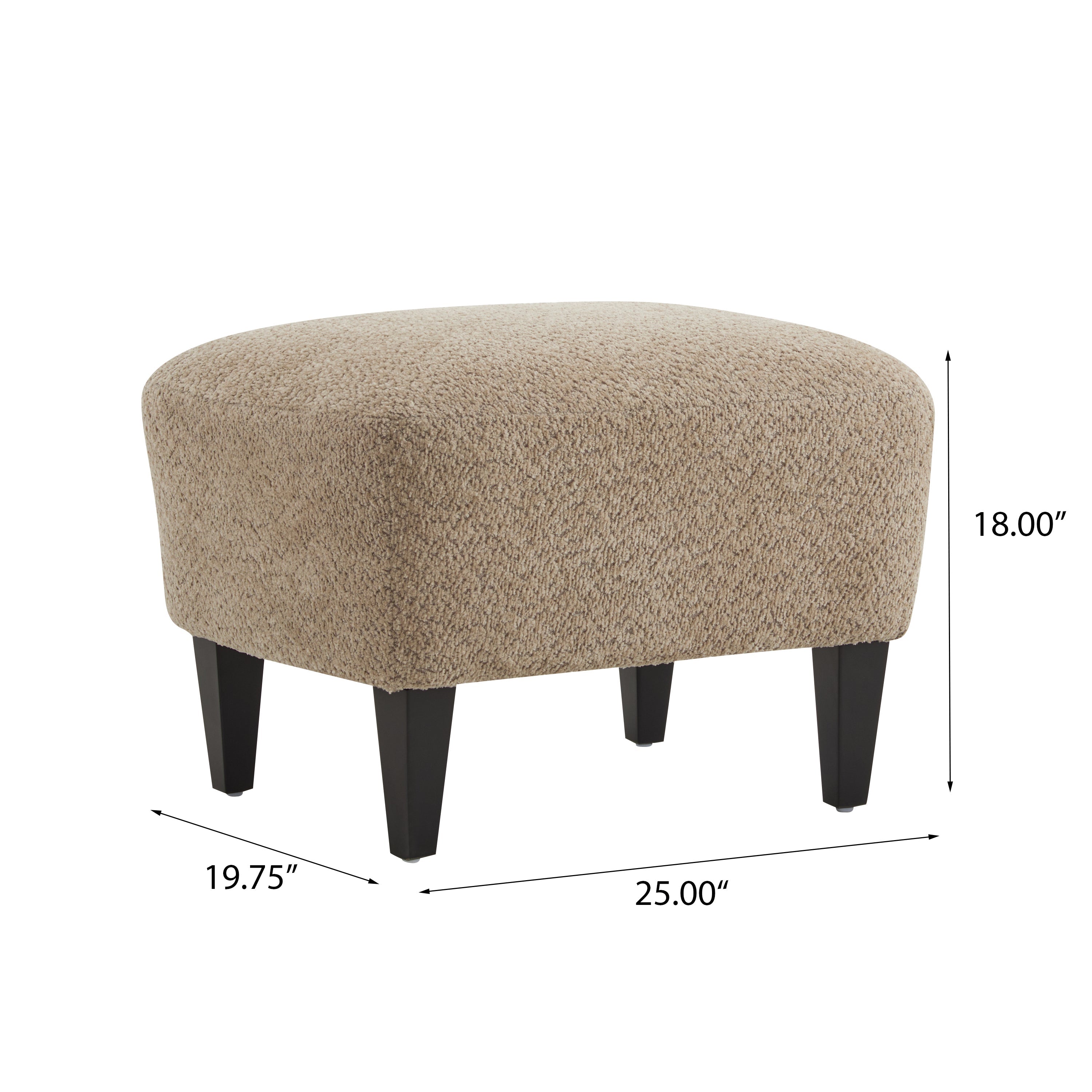 Gerald Boucle Upholstered Club Chair and Ottoman Set