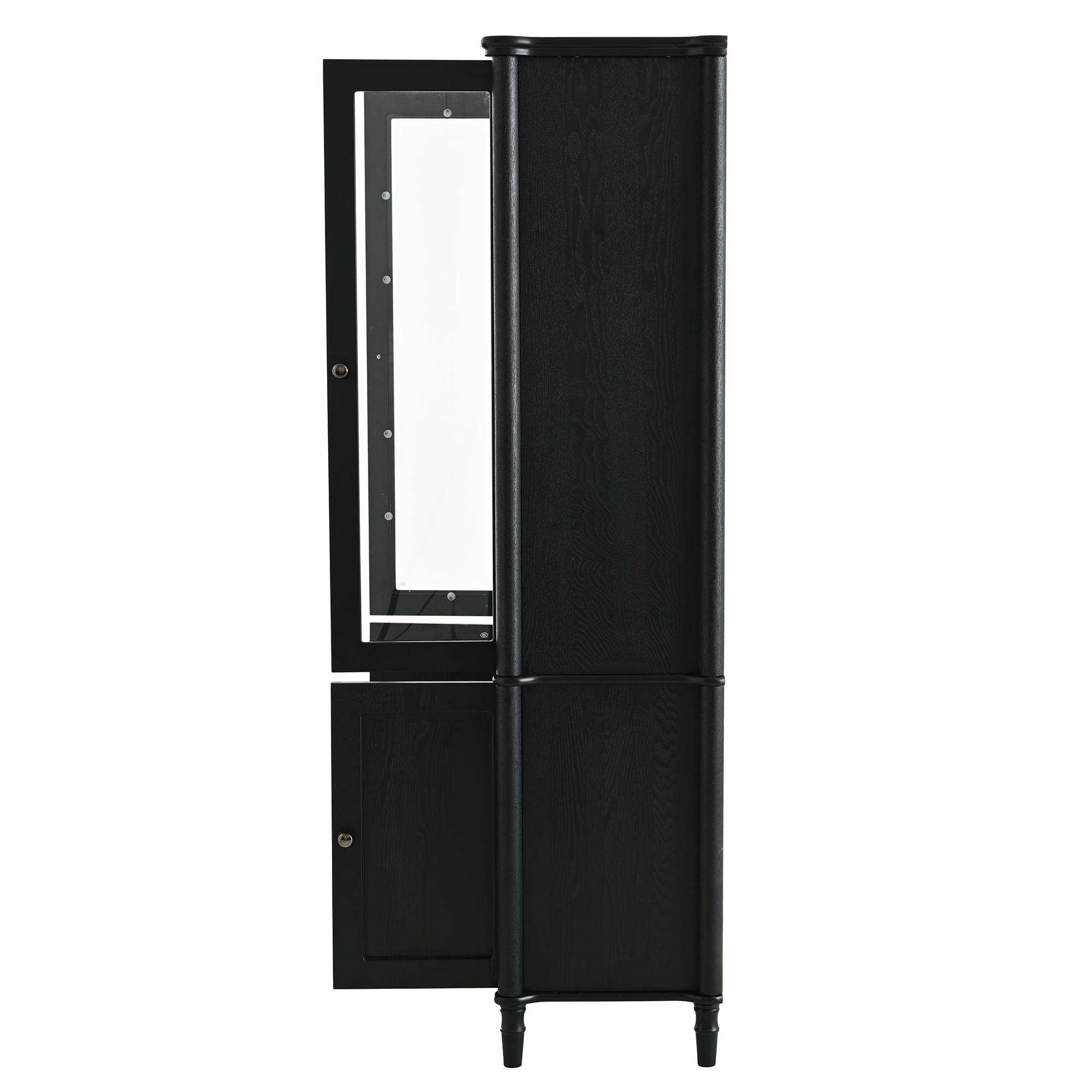 Vintage Style Display Cabinet with Double Glass Doors