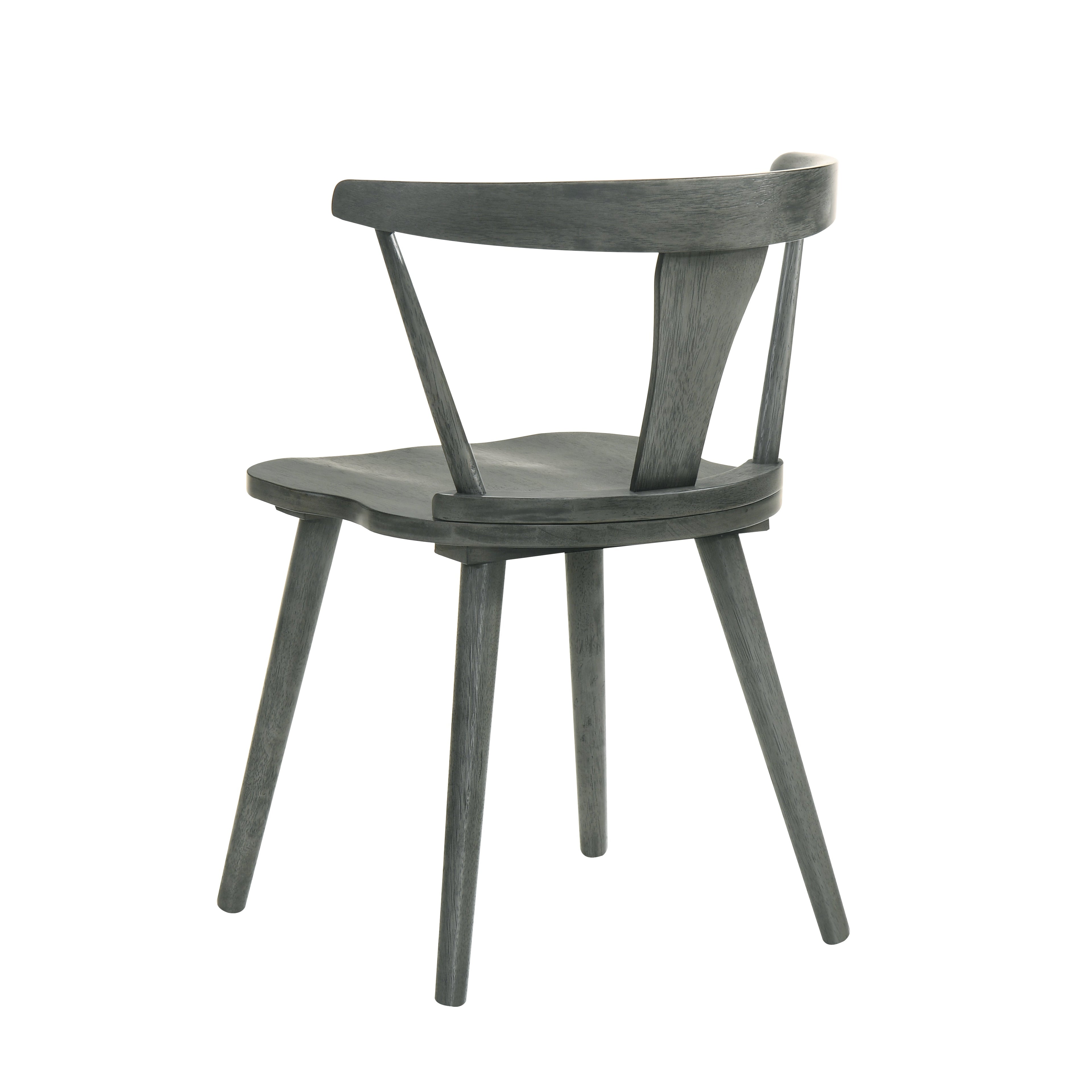 Modern Farmhouse Wood Dining Chairs, Set of 2
