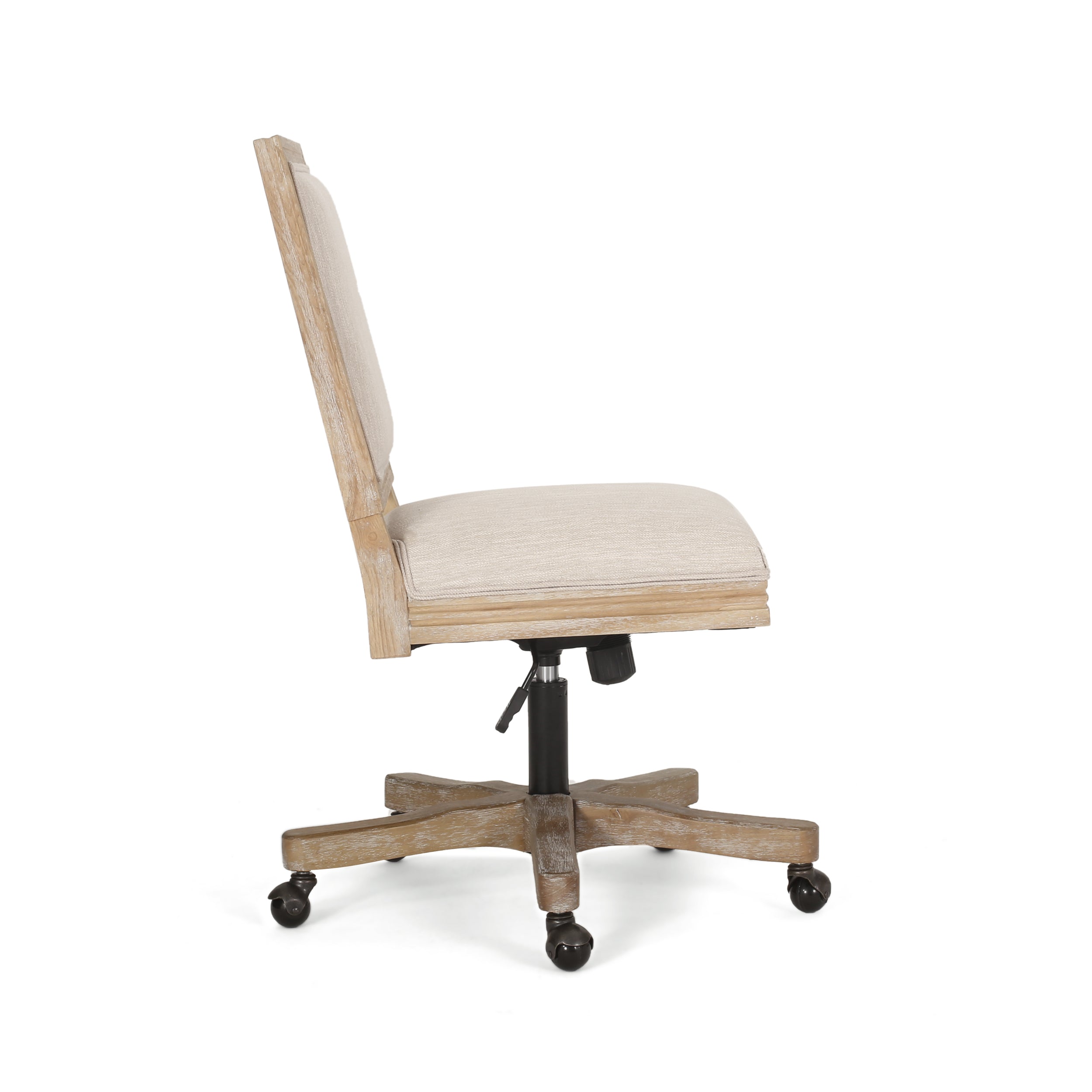 French Country Square Back Swivel & Lift Office Chair