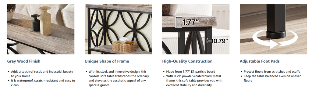 Stonebridge Industrial Console Table