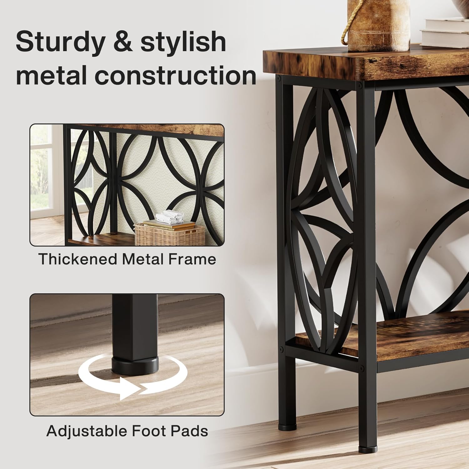 Stonebridge Industrial Console Table