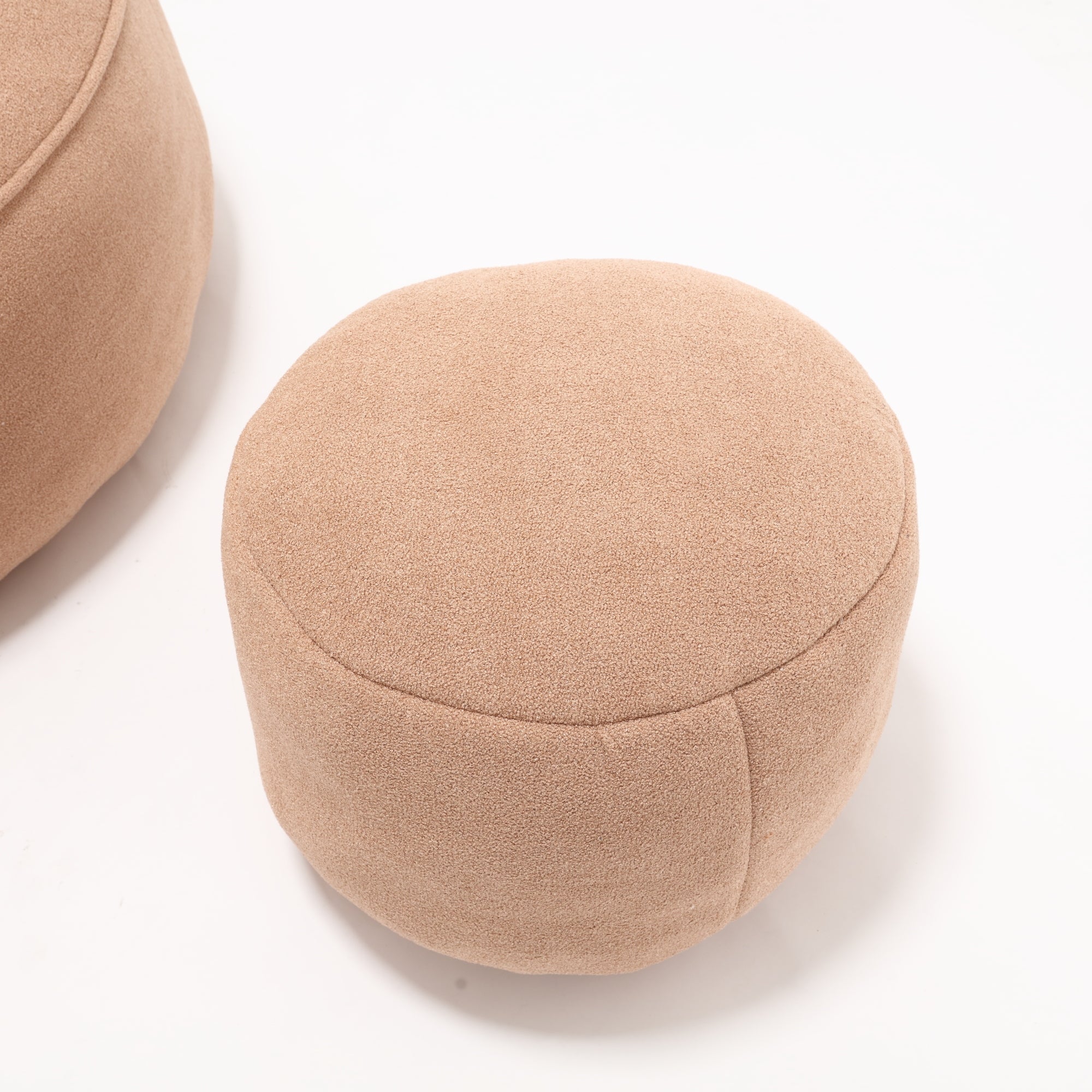 Bean Bag Sofa Chair with High-Pressure Foam and Footrest