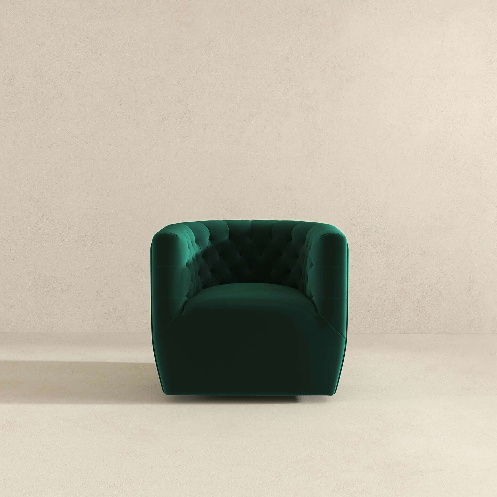 Delaney Velvet Swivel Club Chair