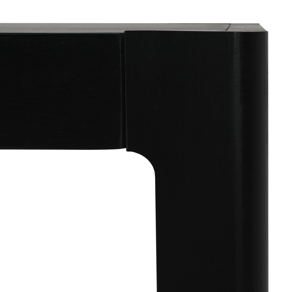 Modern Farmhouse Minimalist Rounded Console Table