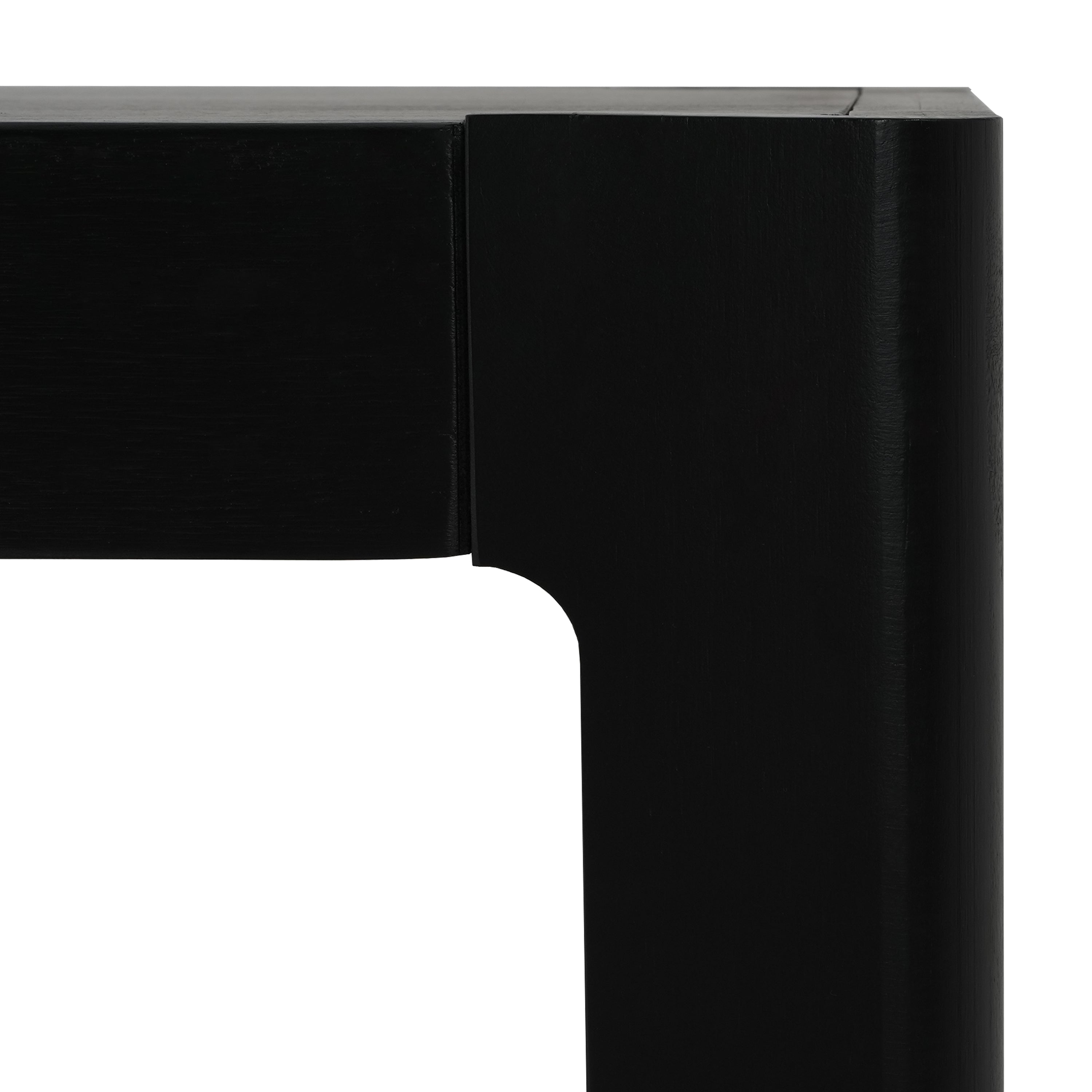 Modern Farmhouse Minimalist Rounded Console Table