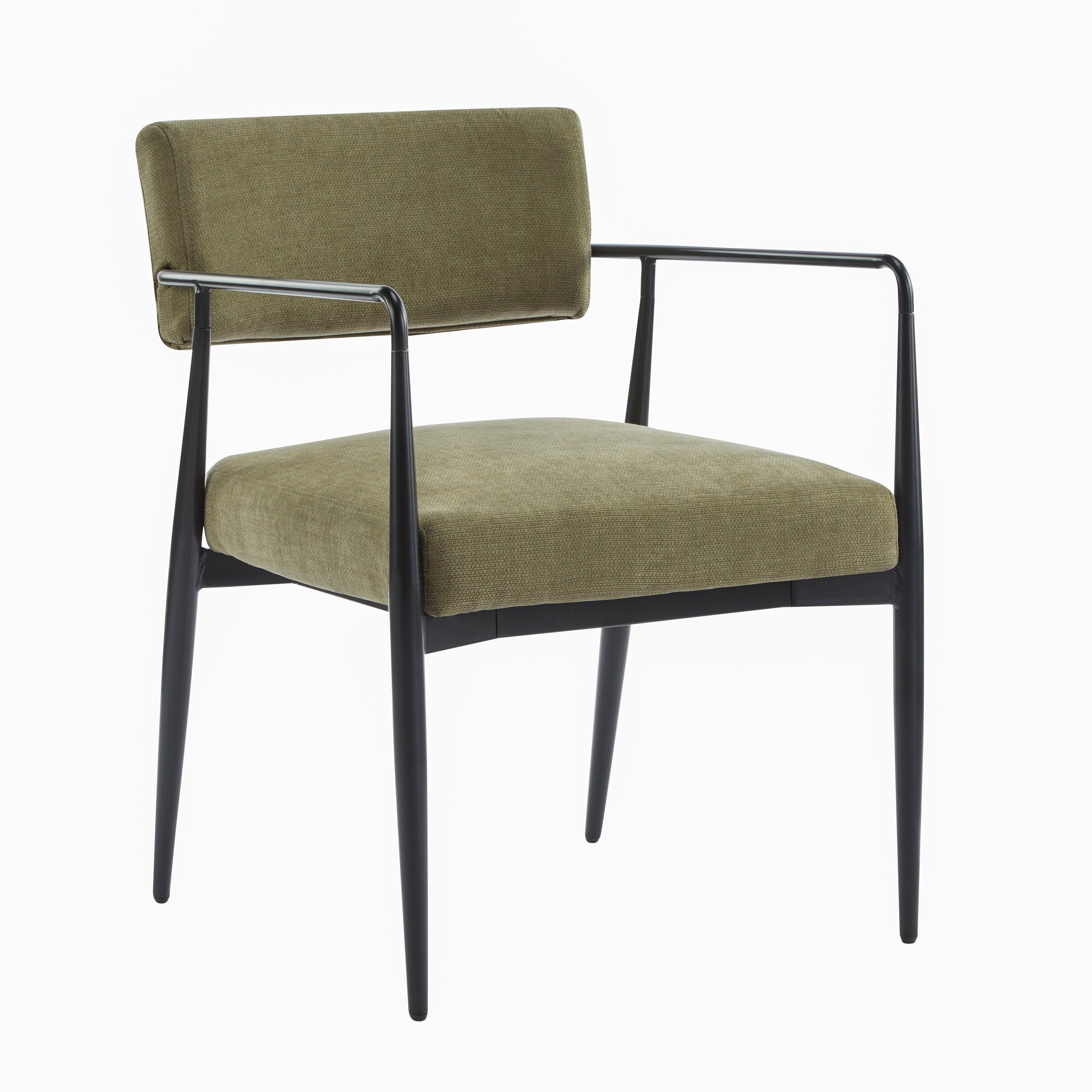Nora Modern Metal Frame Dining Chair, Set of 2