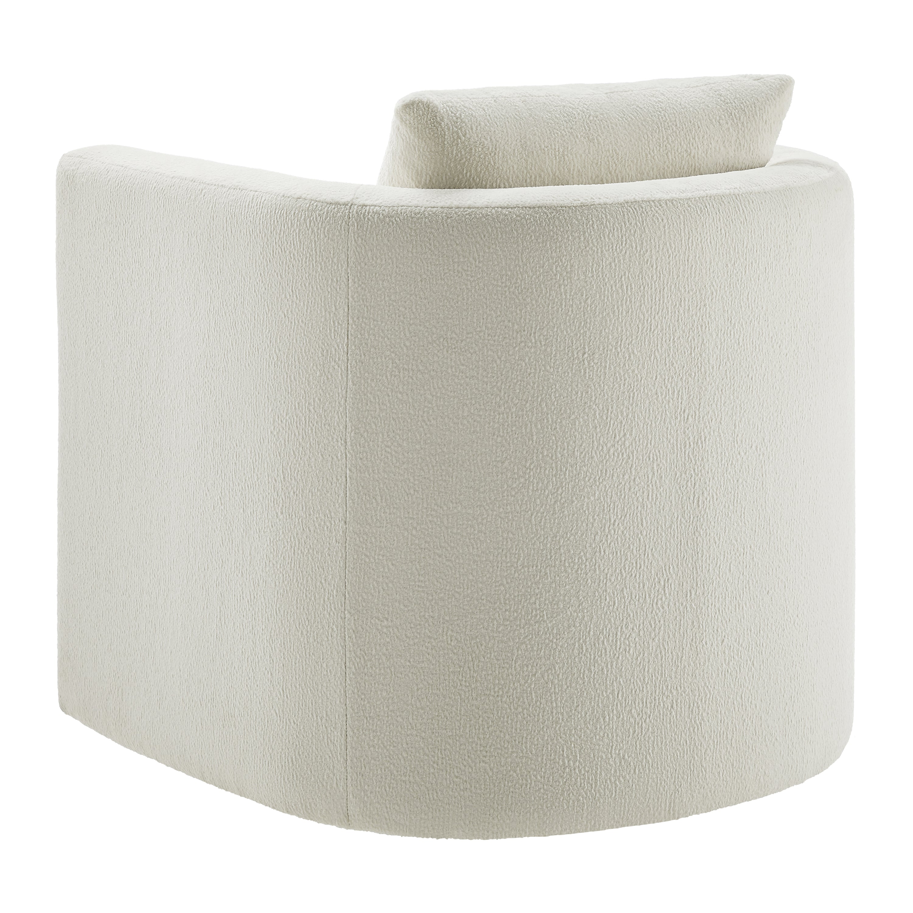 Sutton Light Grey Performance Fabric Swivel Barrel Chair