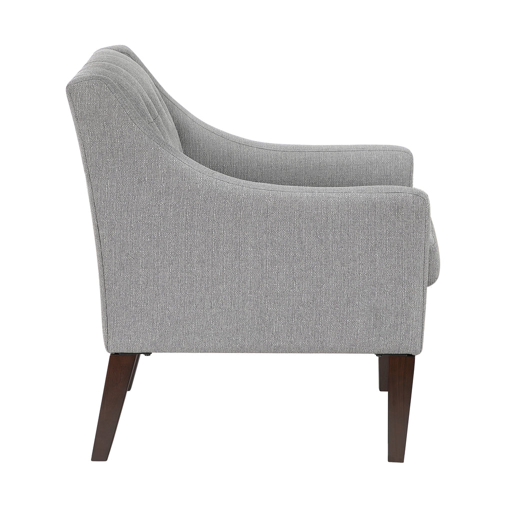 Contemporary Button Tufted Accent Chair