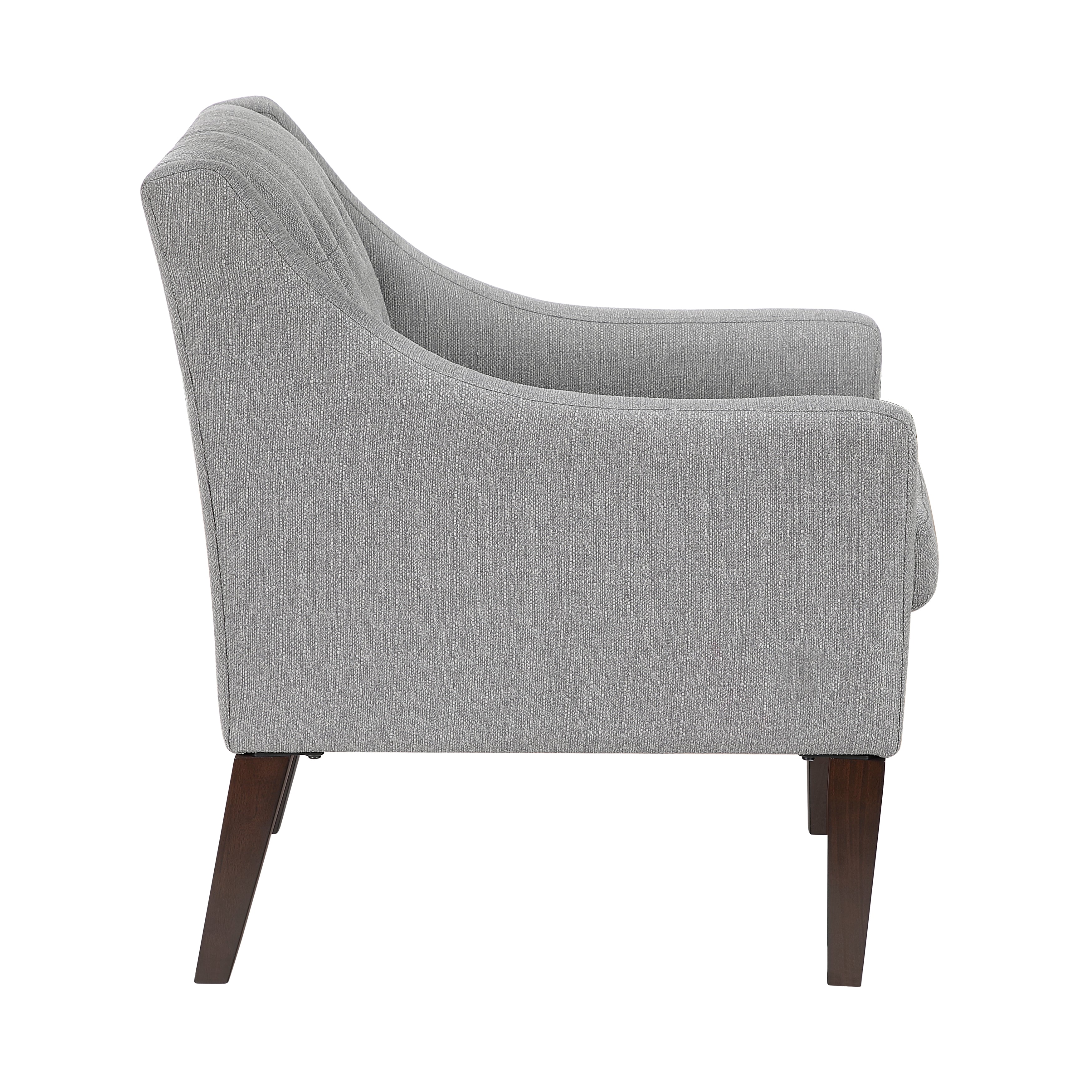 Contemporary Button Tufted Accent Chair