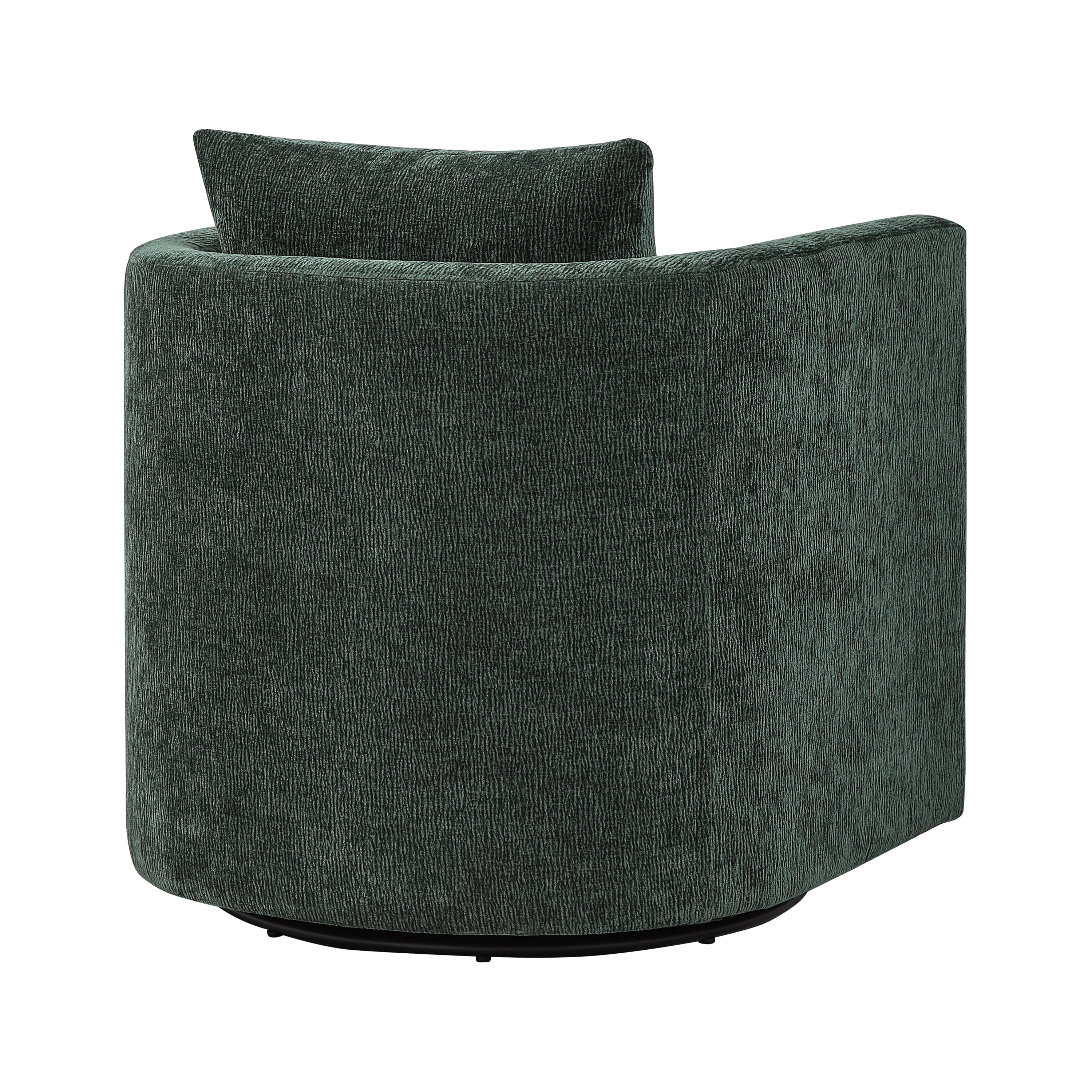 Sutton Light Grey Performance Fabric Swivel Barrel Chair