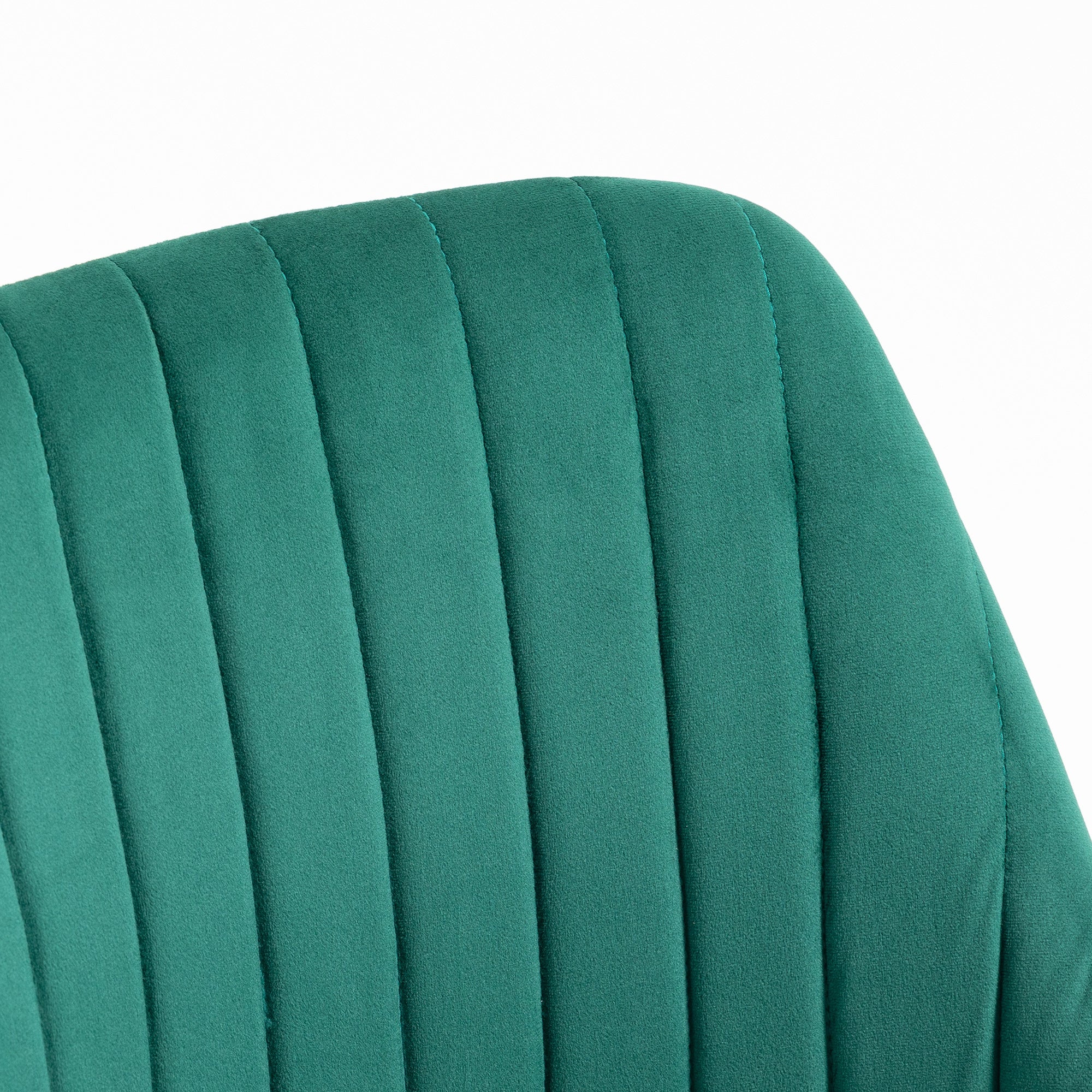 Scalloped Velvet Swivel Desk Chair