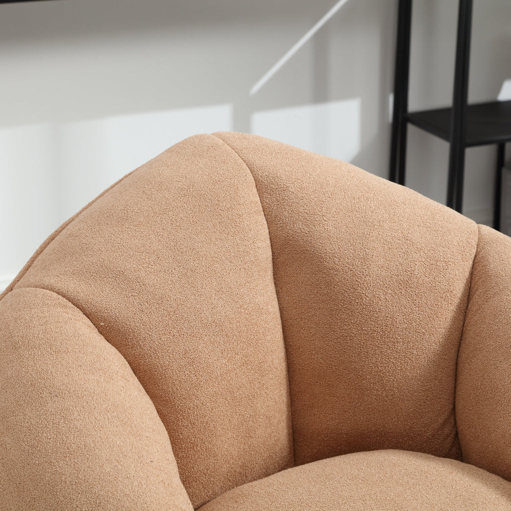 Bean Bag Sofa Chair with High-Pressure Foam and Footrest