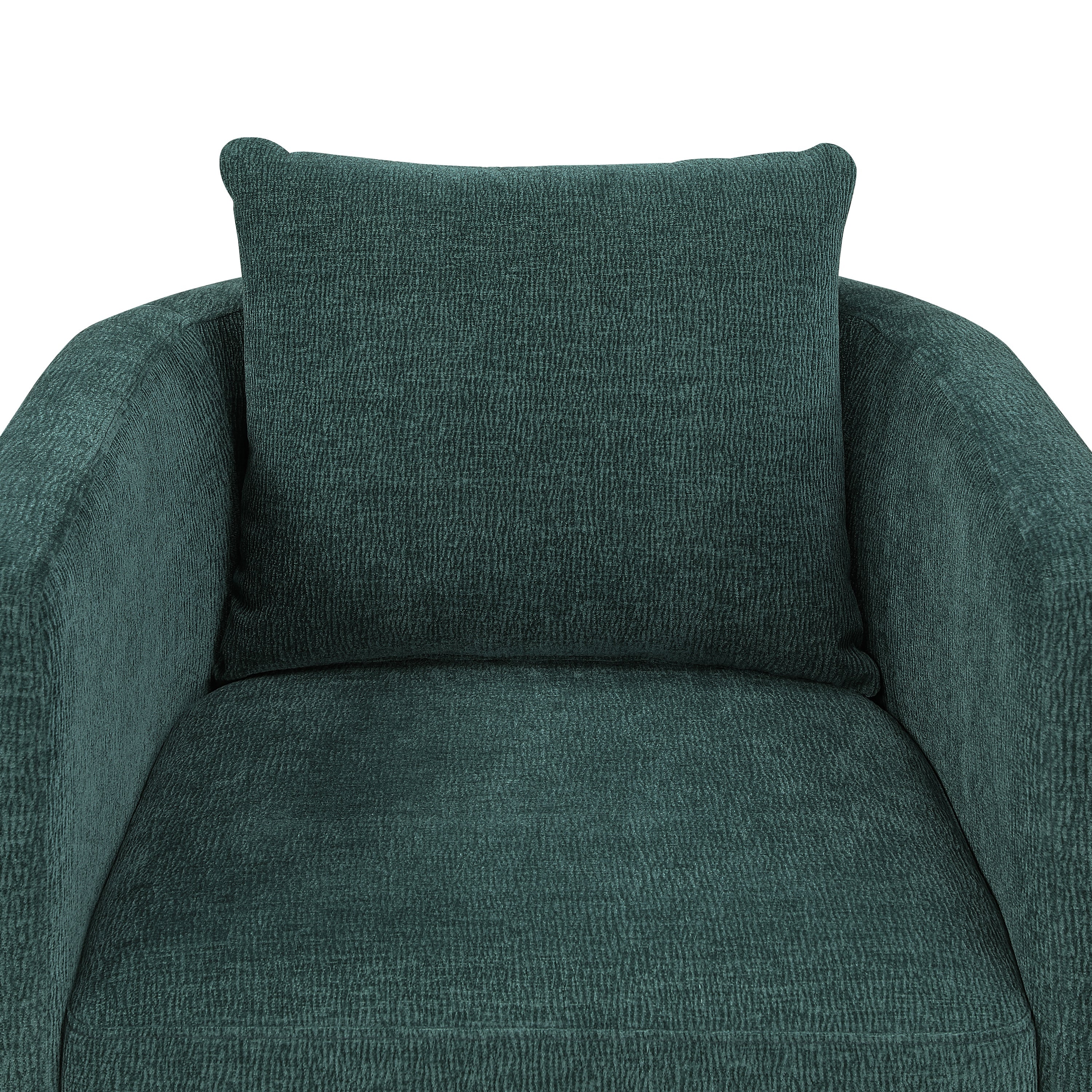 Sutton Light Grey Performance Fabric Swivel Barrel Chair