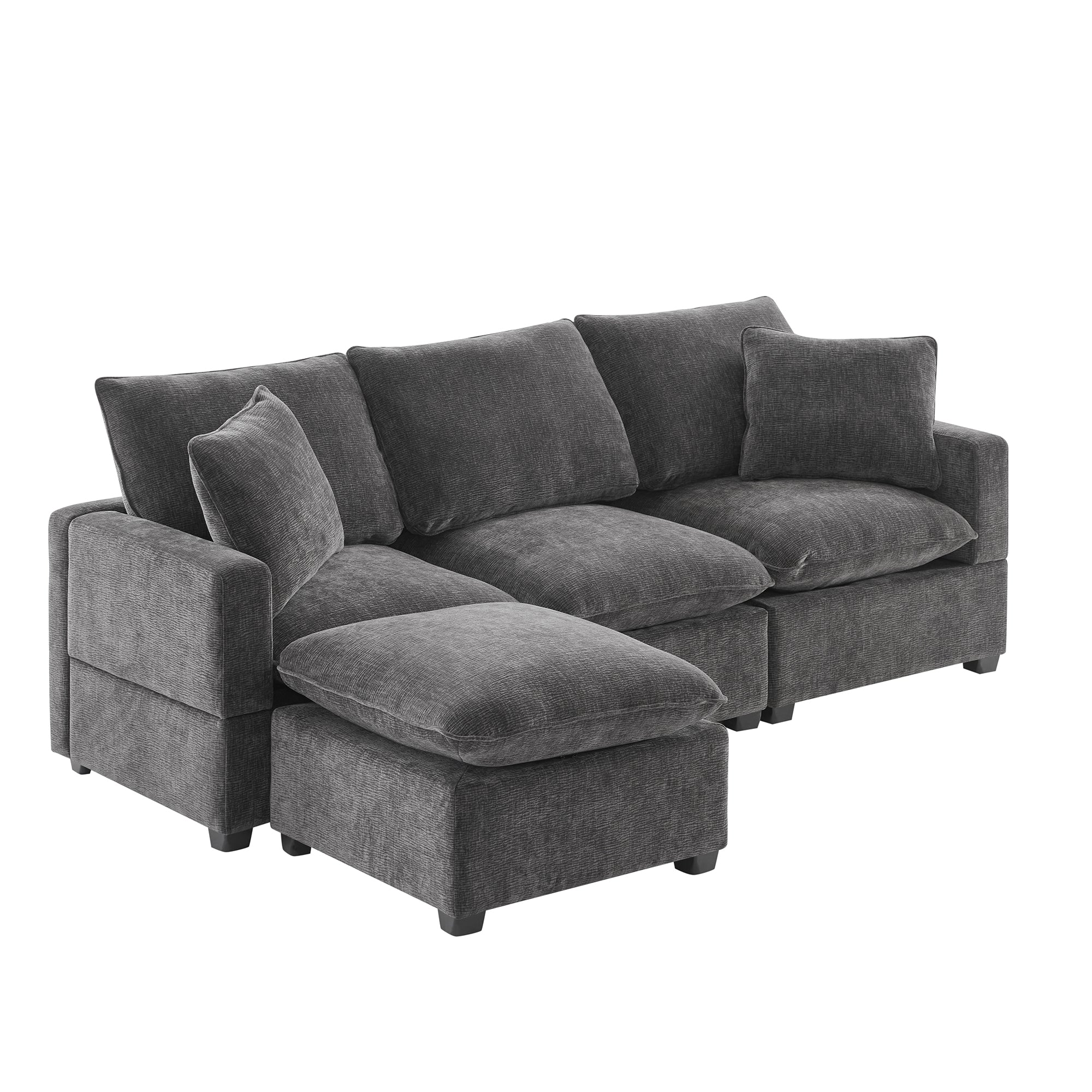 Chenille Modular L-Shape Sofa