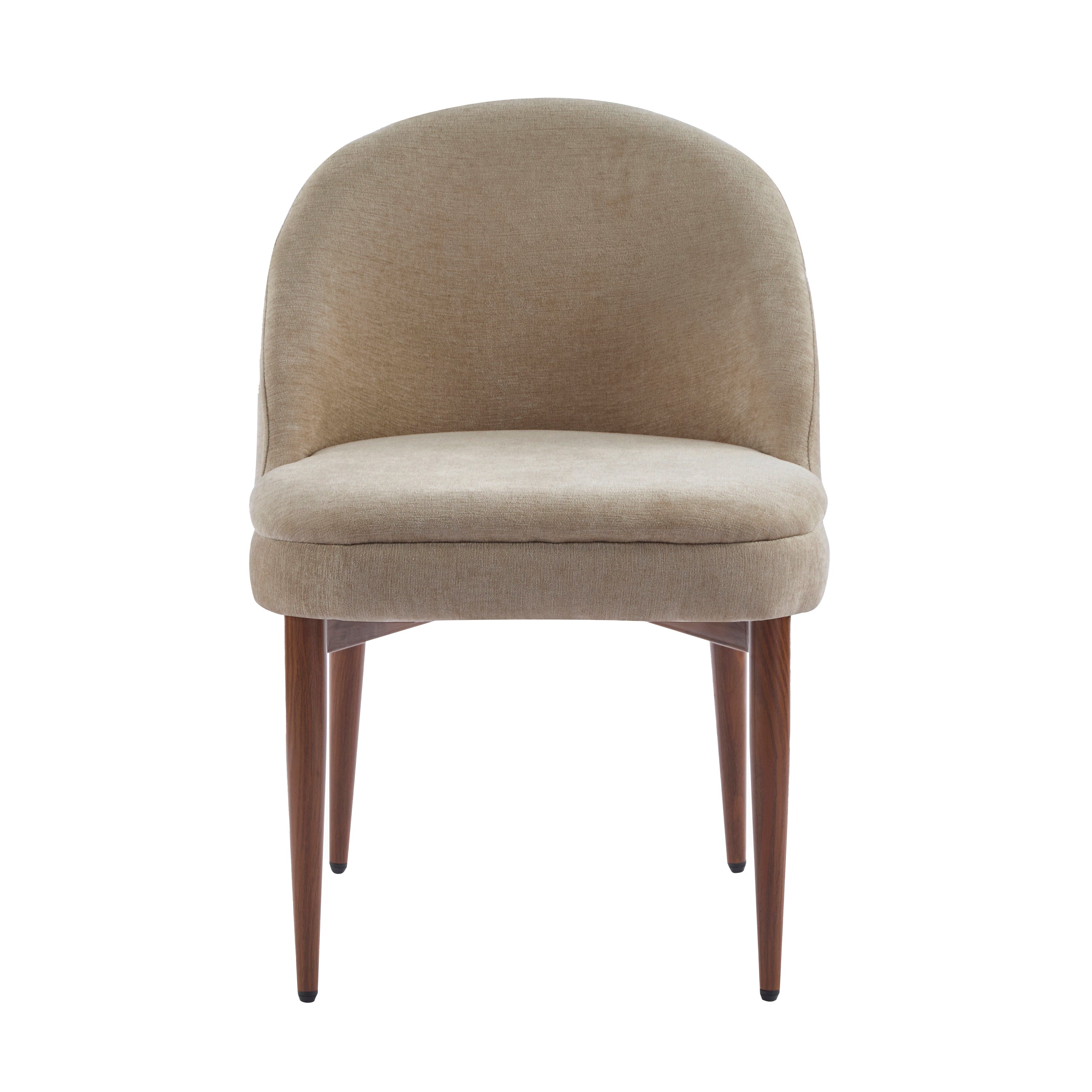 Mid-Century Modern Fabric Upholstered Dining Chair, Set of 2