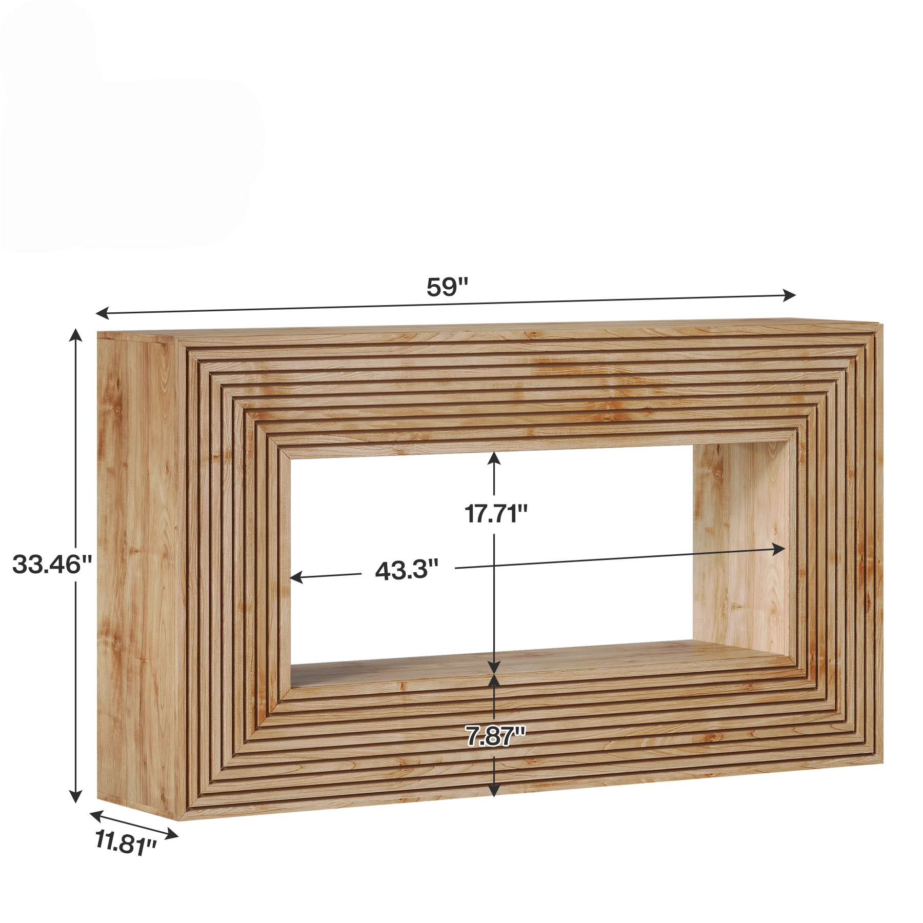 Bristow Fluted Console Entryway Table