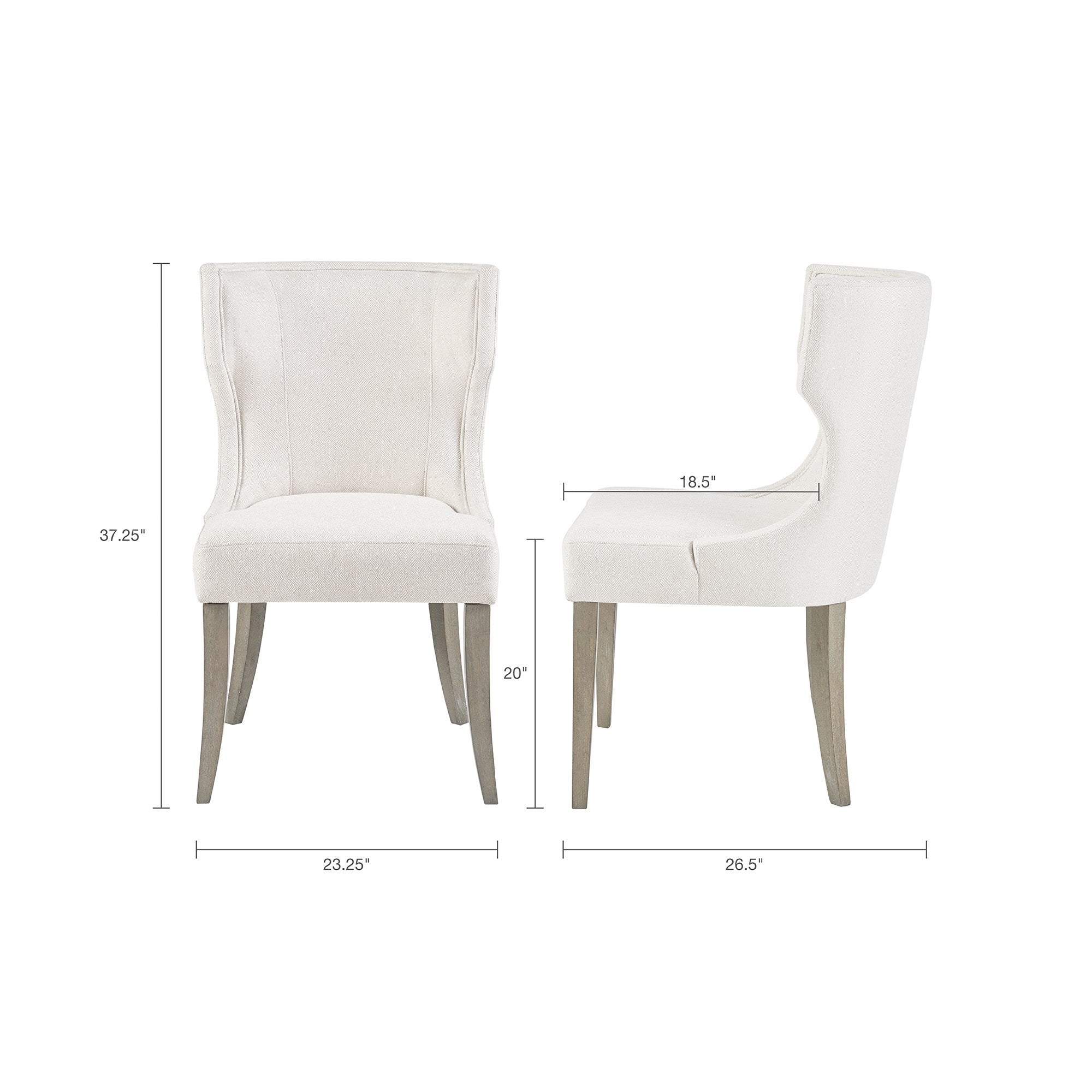 Whitmore Upholstered Wingback Dining Chair