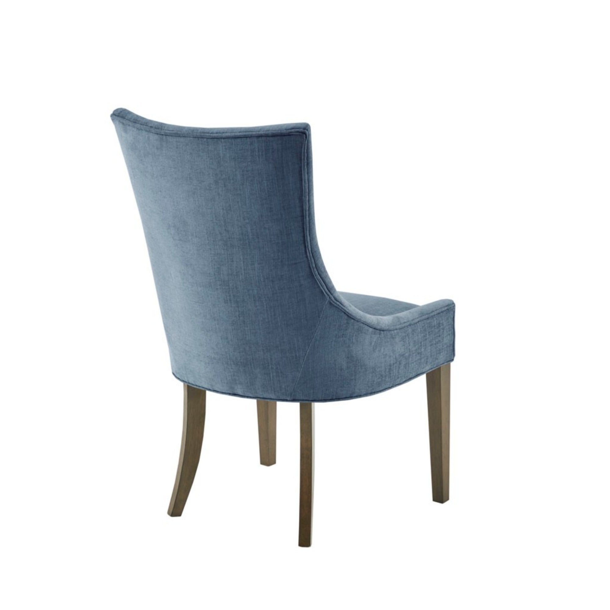Flared High Back Upholstered Dining Chair, Set of 2