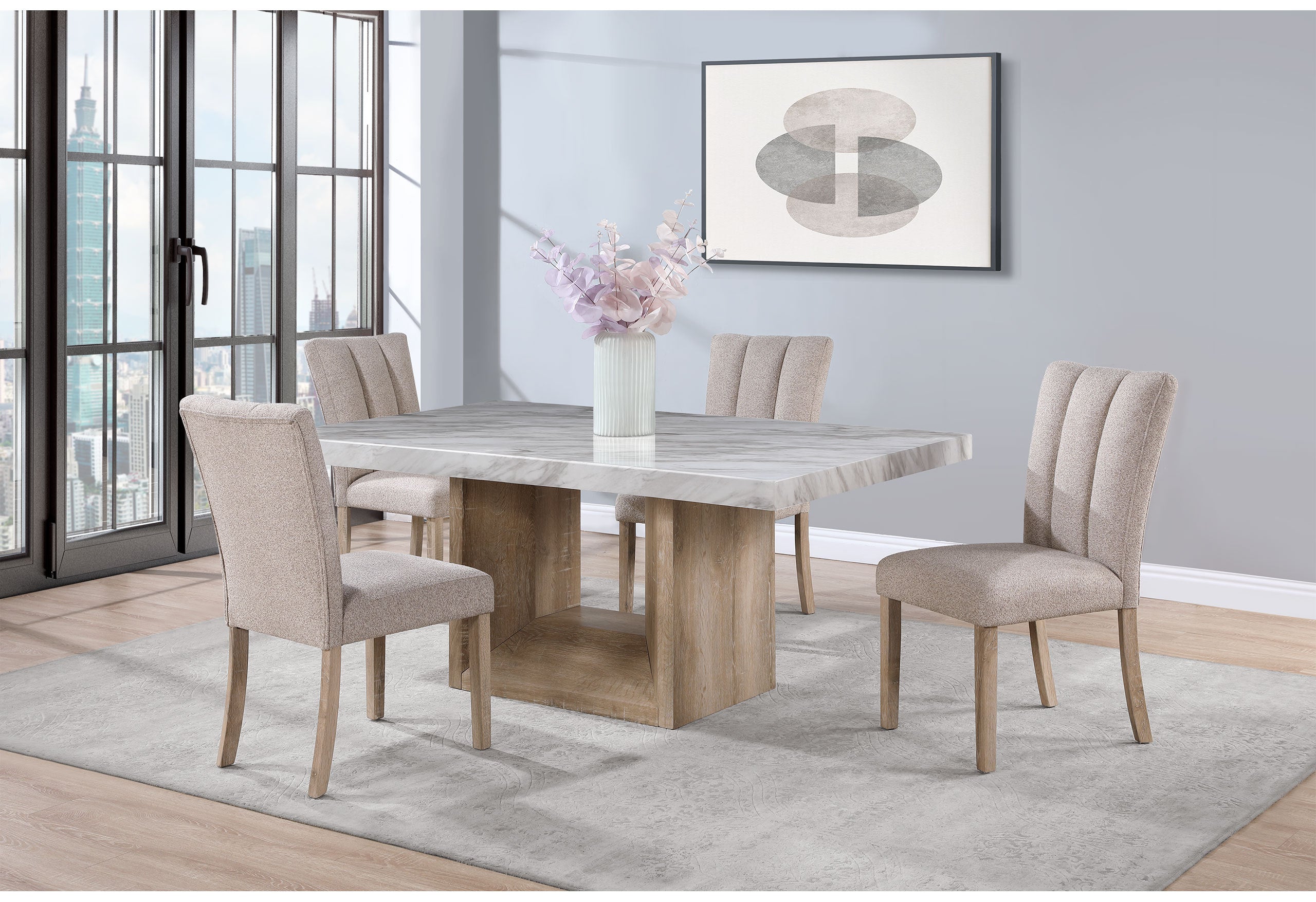 Stone Upholstered Dining Chair, Set of 2