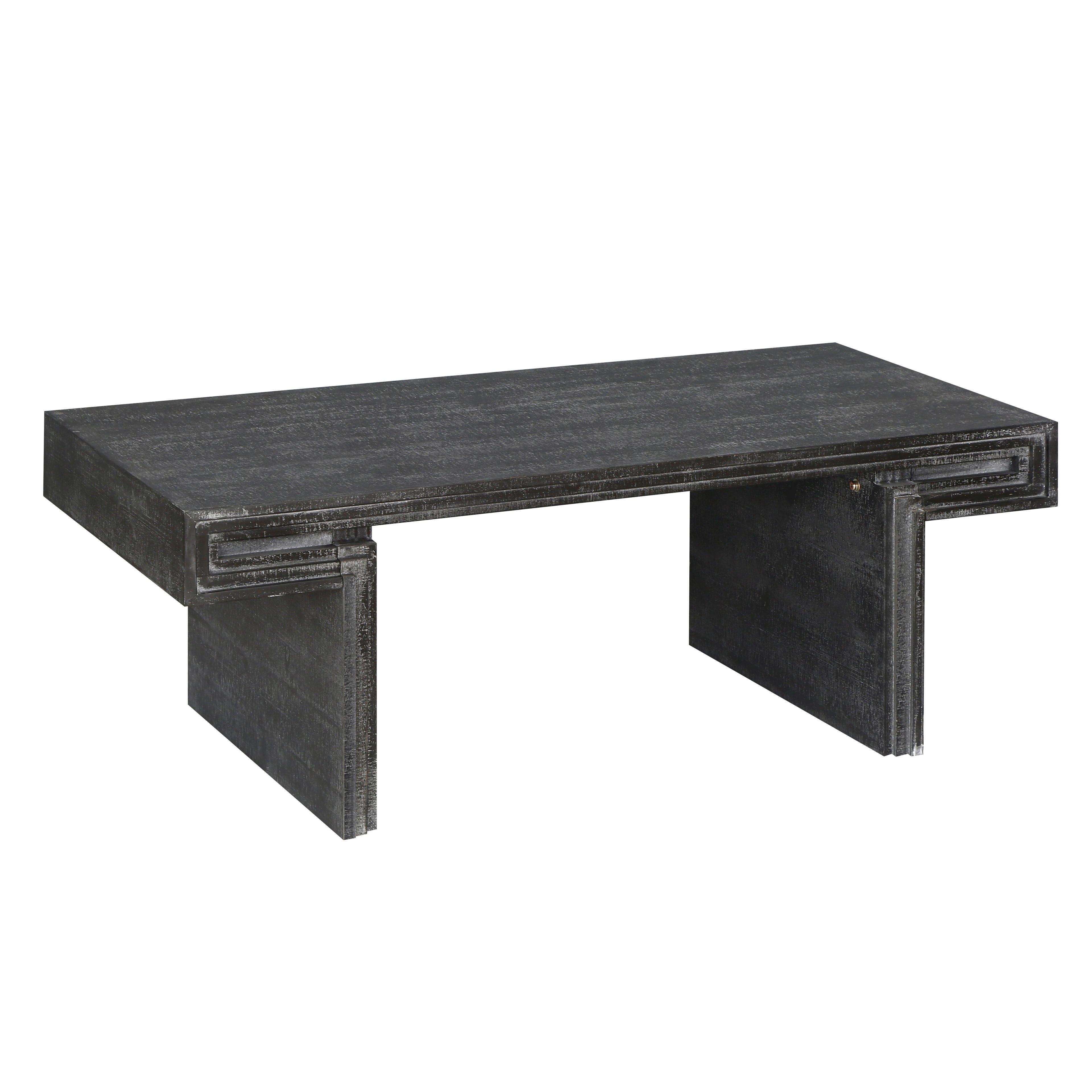 Modern Farmhouse Reclaimed Wood Texture Coffee Table