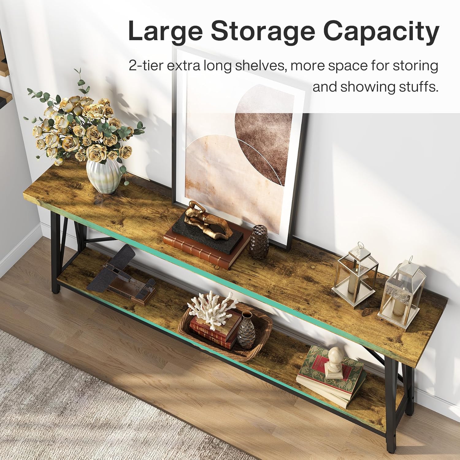 Millstone Industrial Sofa Table