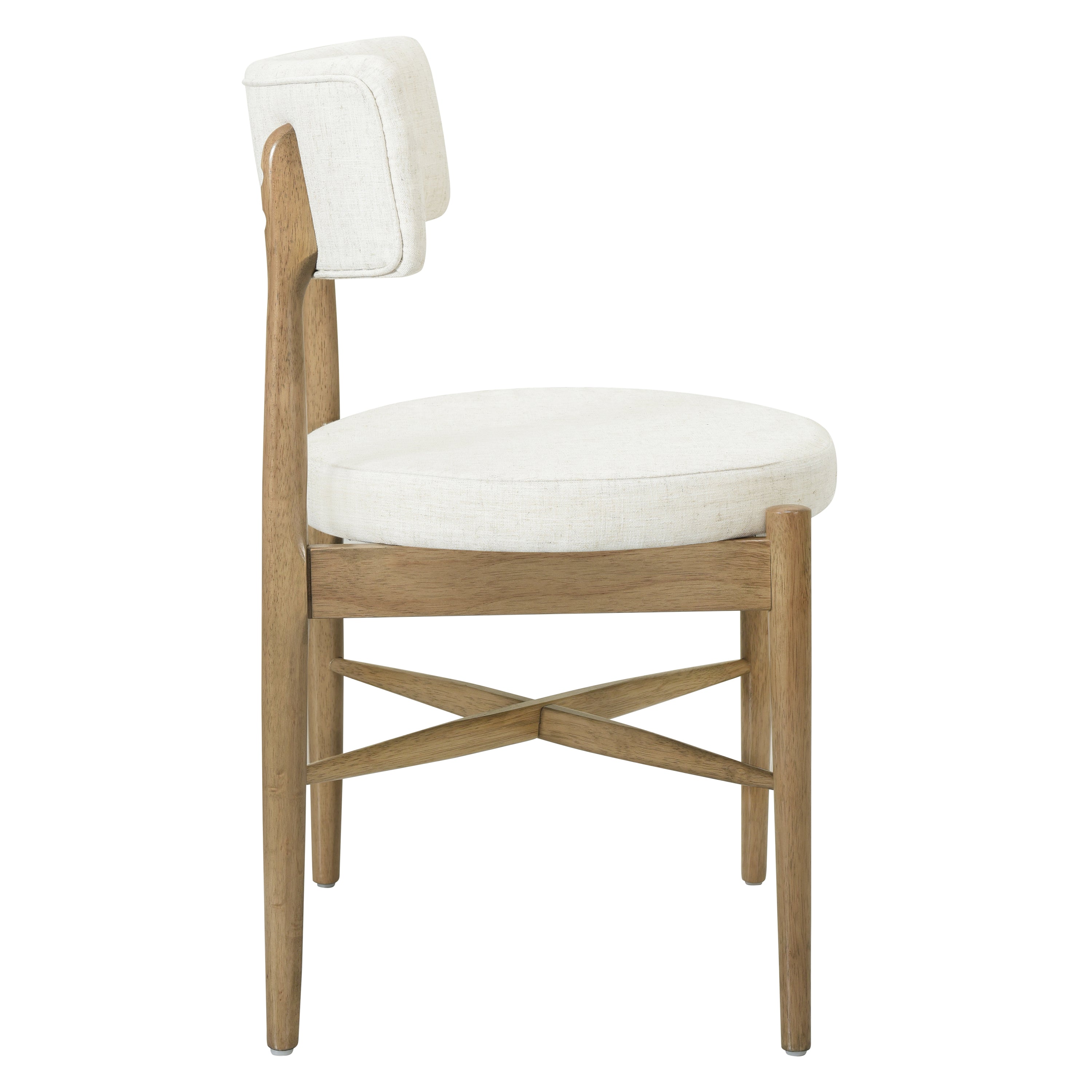 Harveston Mid Century Modern Boucle Upholstered Dining Chairs, Set of 2