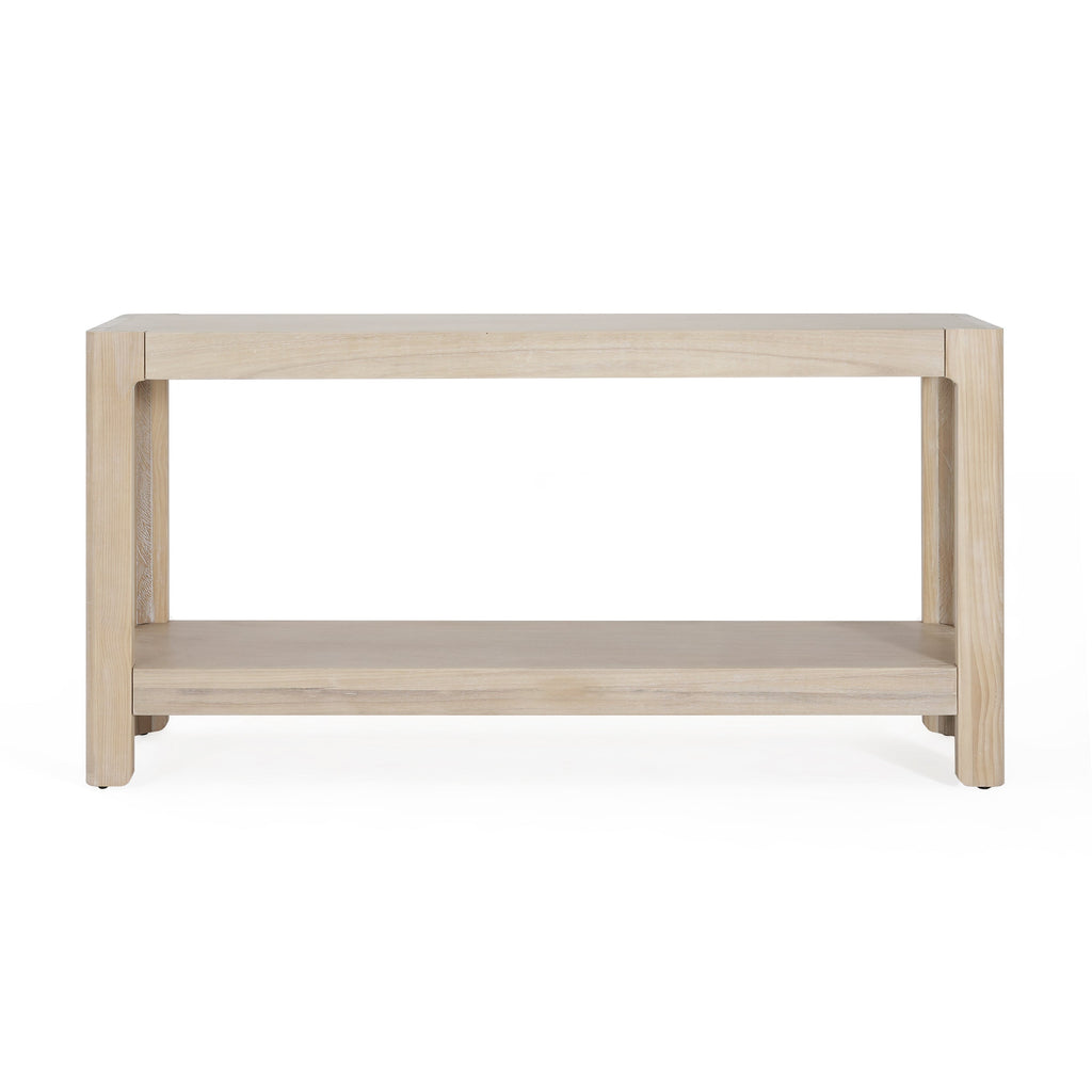 Modern Farmhouse Minimalist Rounded Console Table