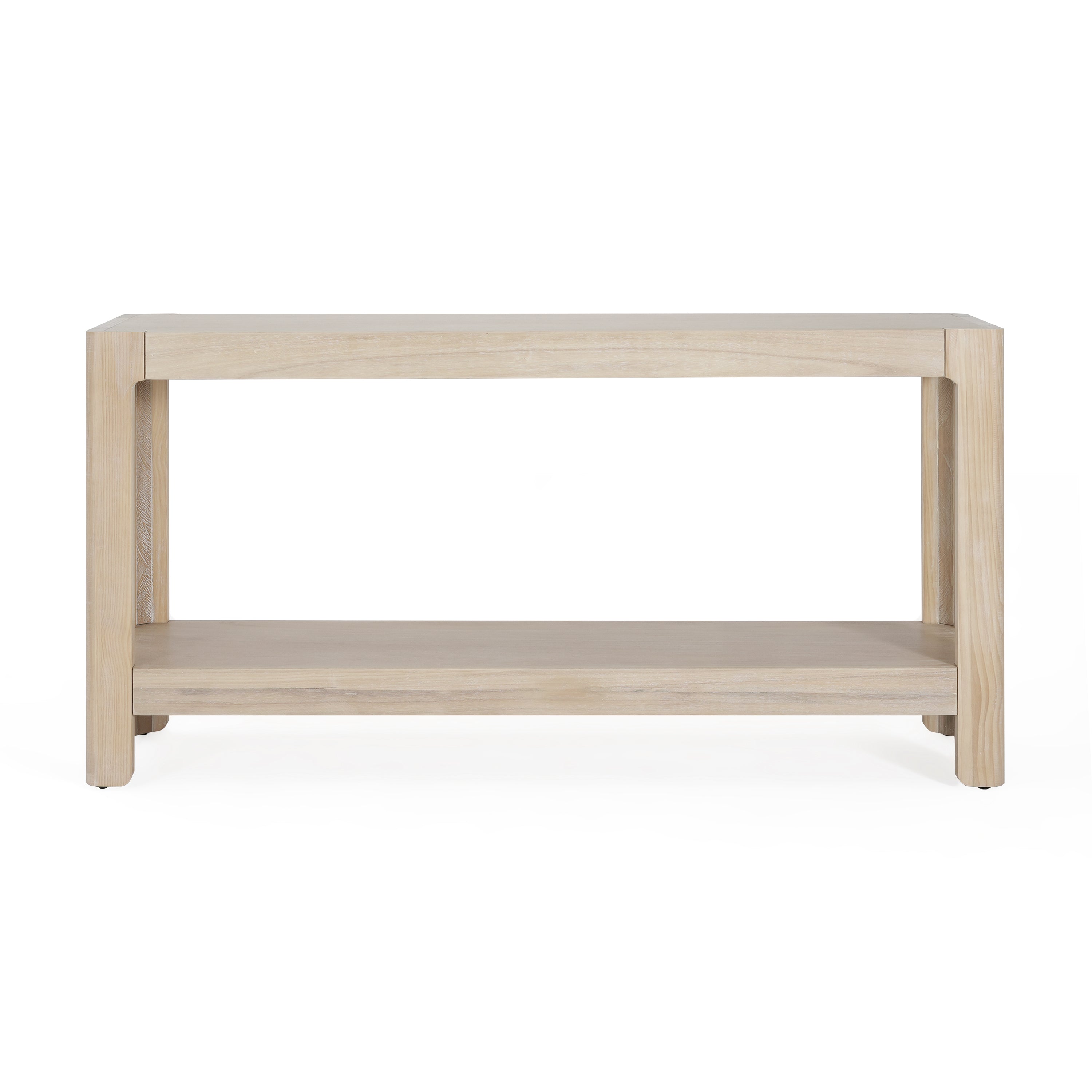 Modern Farmhouse Minimalist Rounded Console Table