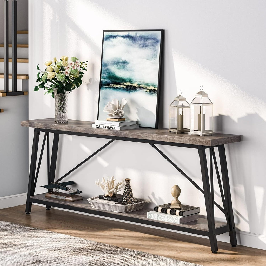 Millstone Industrial Sofa Table