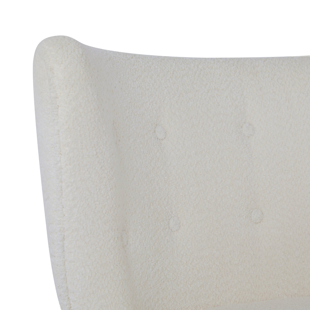 Bella Upholstered Wingback Armless Accent Chair